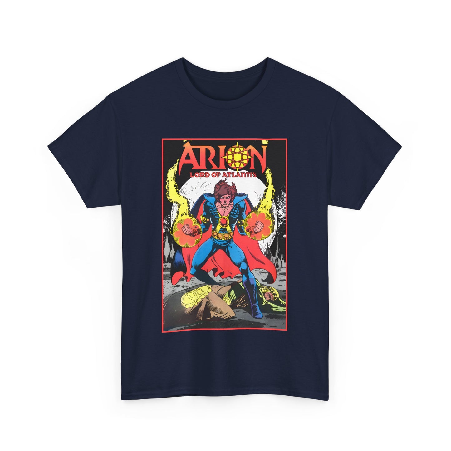 Arion, Lord of Atlantis T-Shirt - Jan Duursema Art - Atlantis Wizard - Lord of Order - Lord High Mage - DC Comics