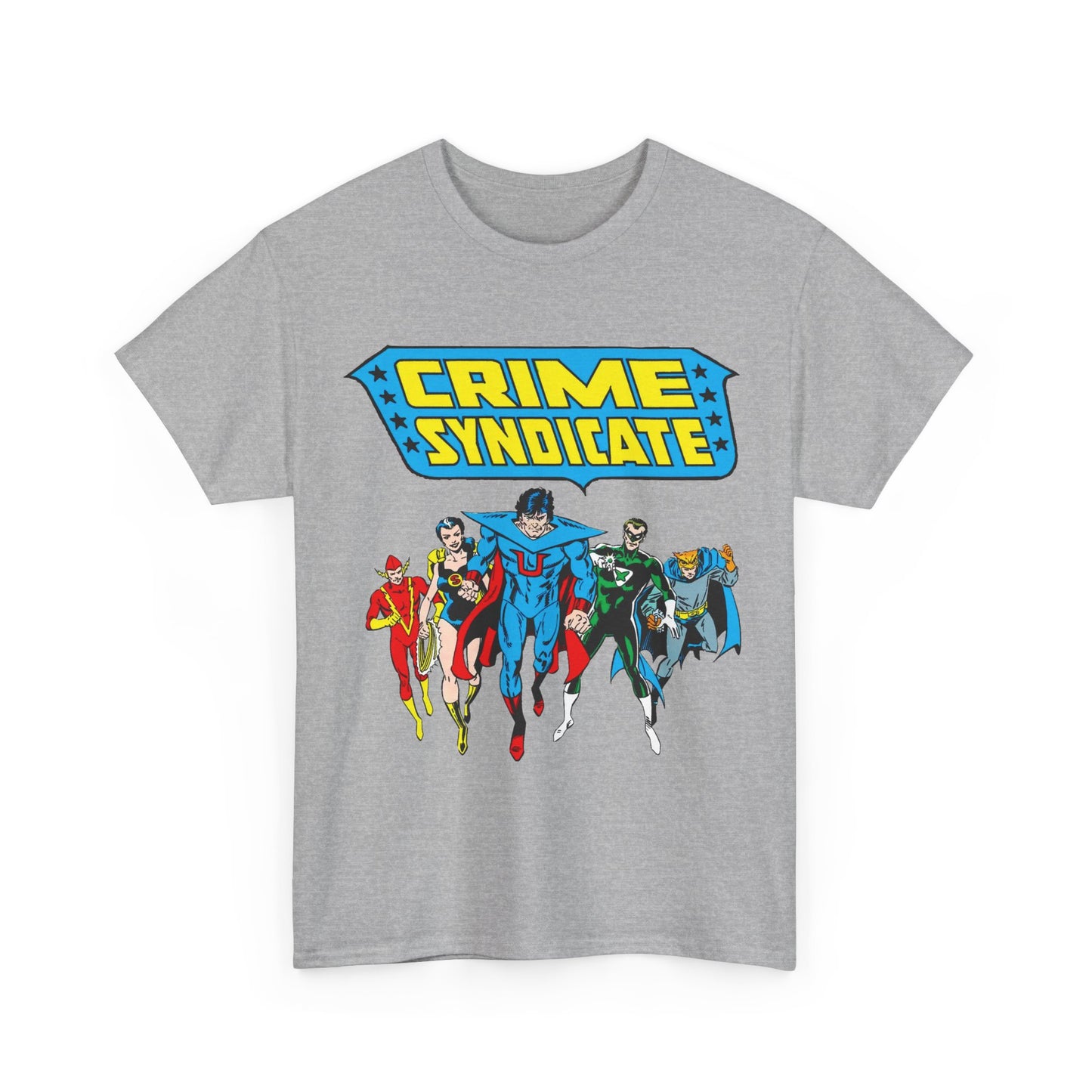 Crime Syndicate T-Shirt - Ultraman, Owlman, Superwoman, Power Ring, Johnny Quick - Earth 3 Justice League Villains - DC Comics