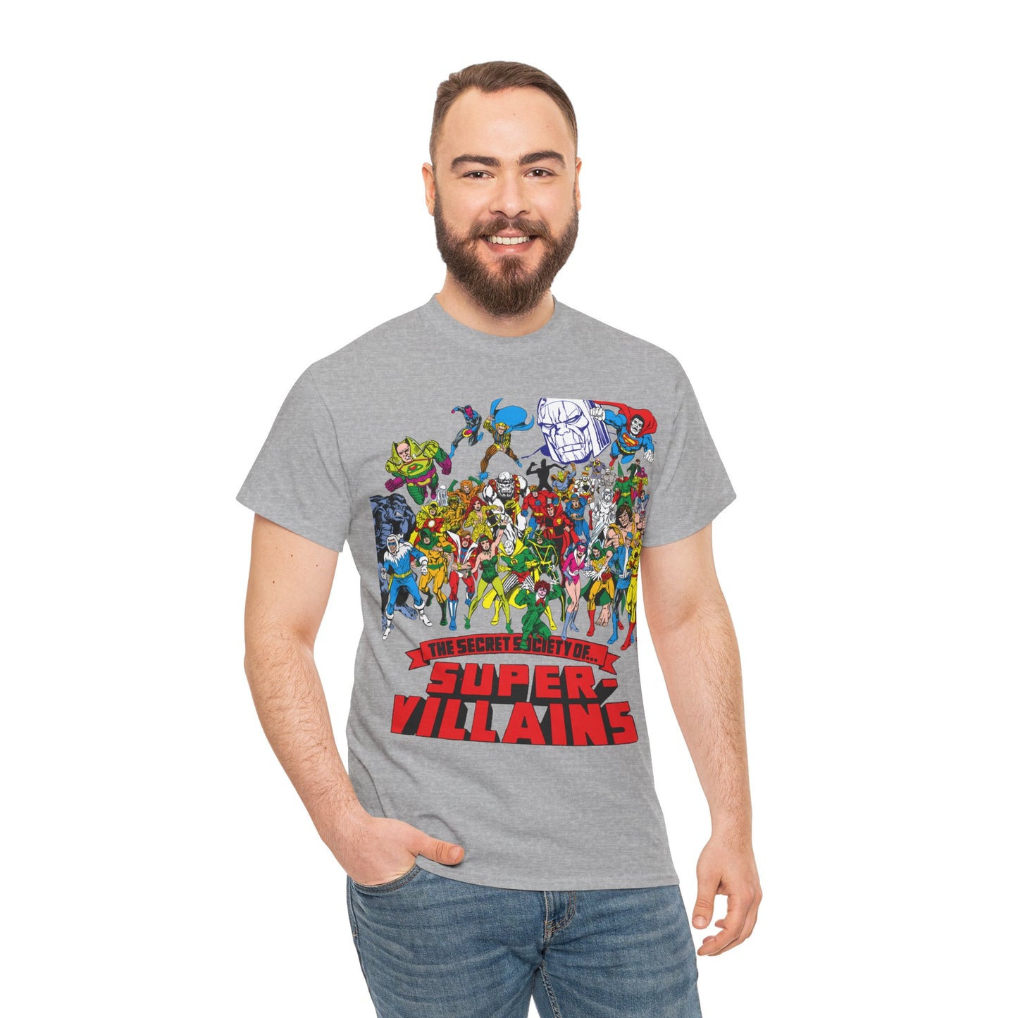 Secret Society of Super-Villains T-Shirt - DC Comics - SSOSV - Luthor, Grodd, Darkseid, Sinestro, Poison Ivy, Mirror Master