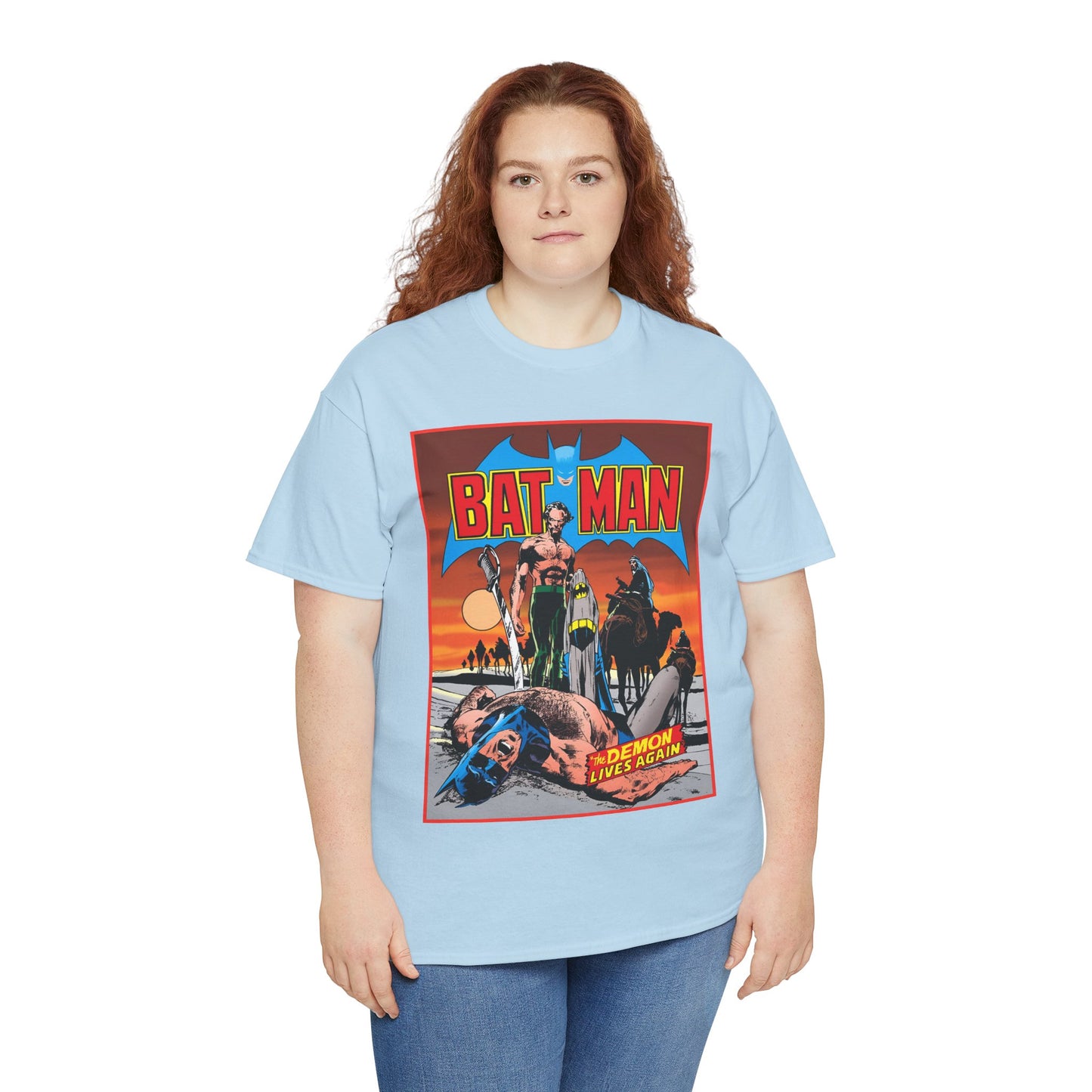 Batman T-Shirt - Neal Adams Art - R'as Al Ghul - Demon Lives Again - DC Comics - Dark Knight Detective