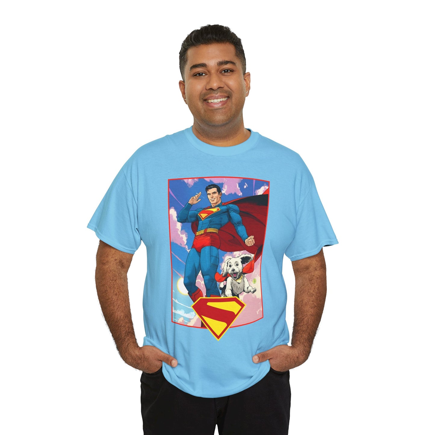Superman & Krypto T-Shirt - DC Comics - New James Gunn Movie 2025 - Dan Mora Art - Man of Steel