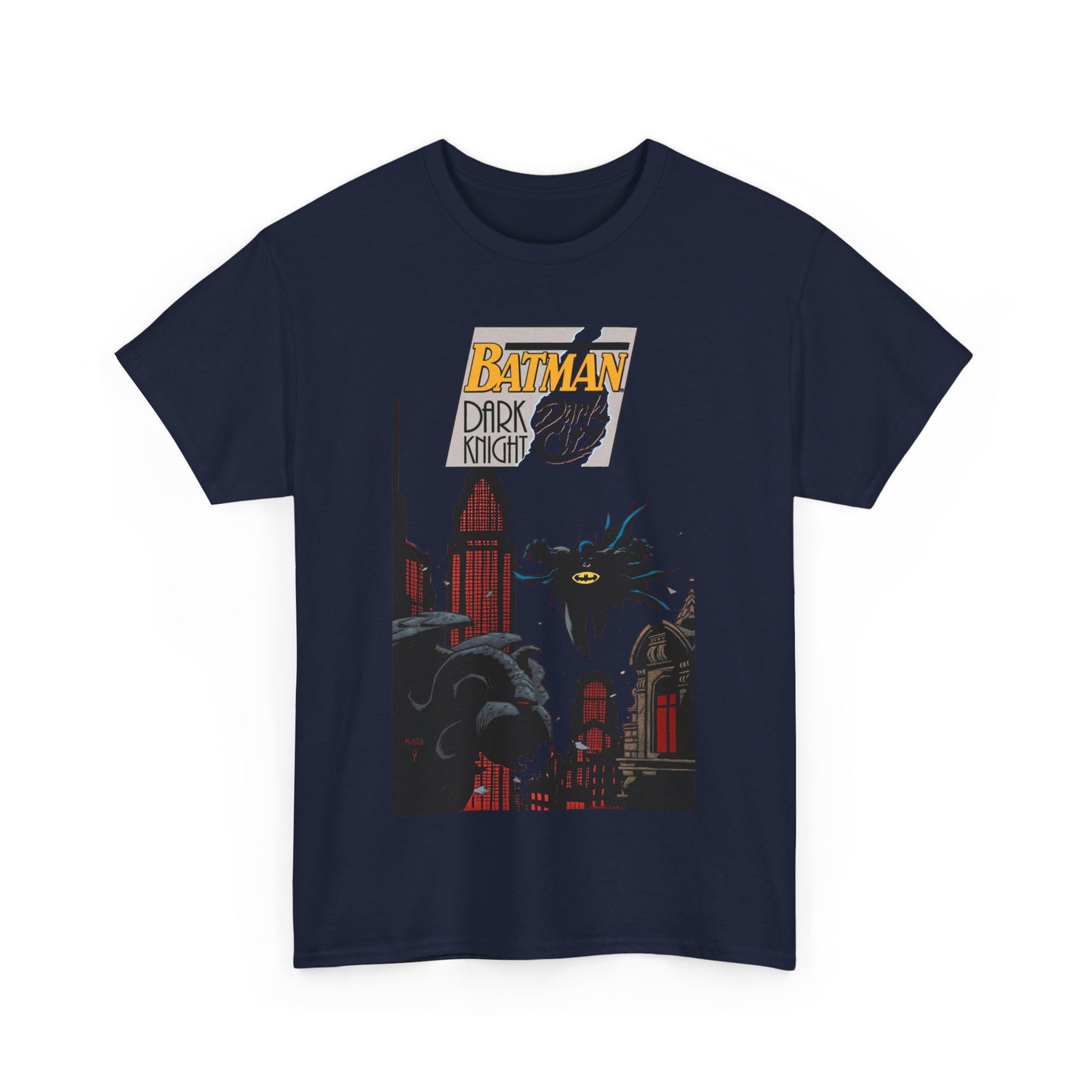 Batman: Dark Knight, Dark City T-Shirt - Mike Mignola Art - Gotham City, Bruce Wayne - 1990s Cover Art - DC Comics