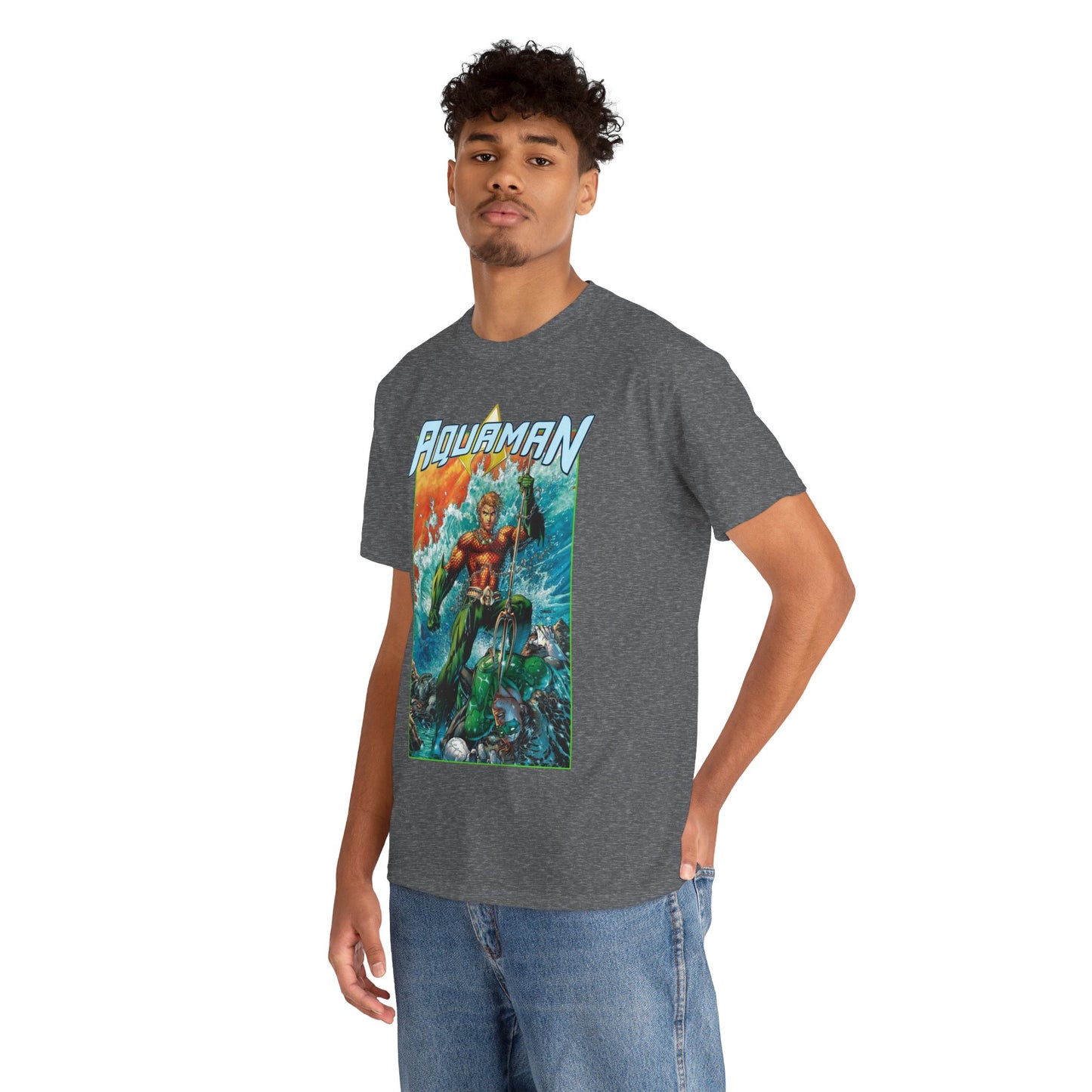 Aquaman T-Shirt - Jim Lee Art - DC New 52 - Arthur Curry, King of Atlantis - DC Comics