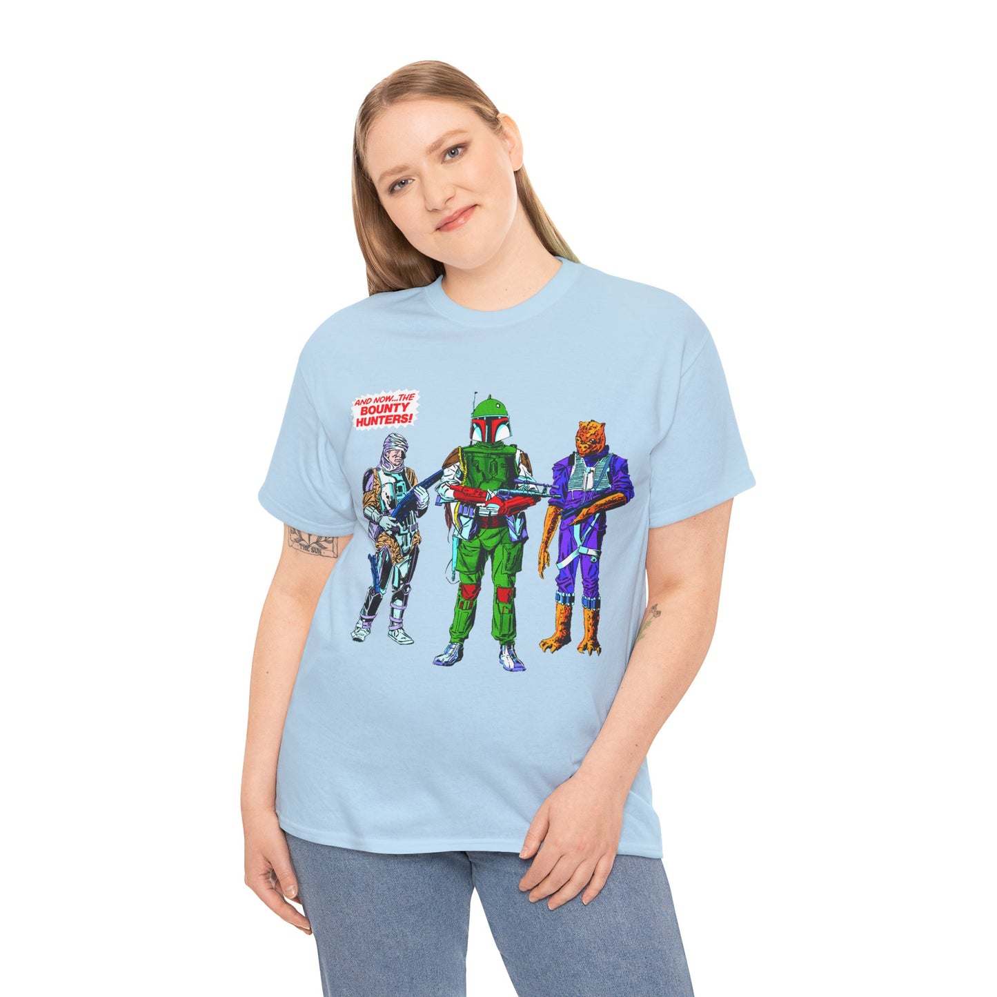 Boba Fett, Bossk, Dengar T-Shirt - Star Wars Bounty Hunters from Empire Strikes Back - Marvel Comics 1980s Art - Alternate Colors