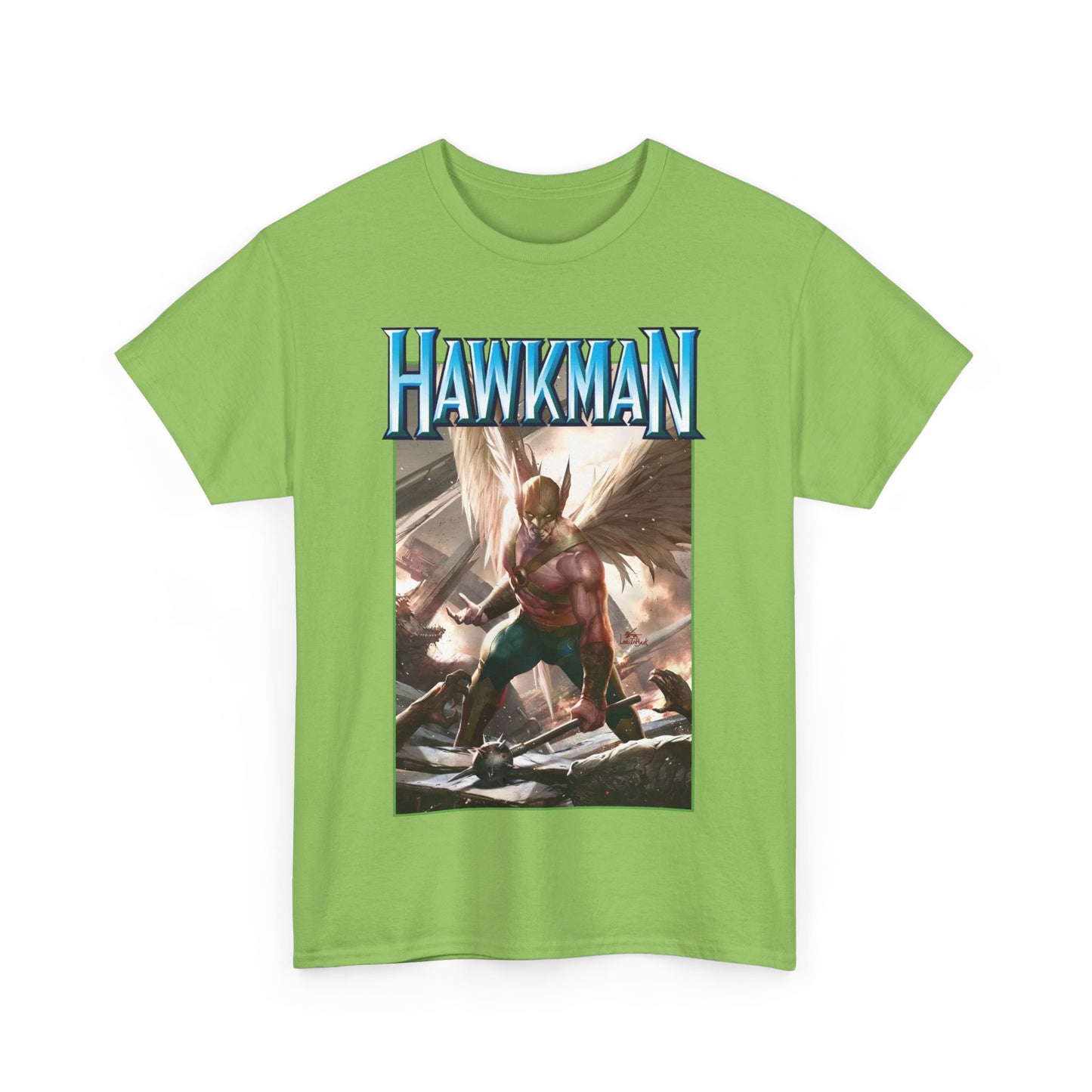 Hawkman T-Shirt - Lee Inhyuk Art - Carter Hall - JLA Member - Nth Metal - Thanagar - DC Comics
