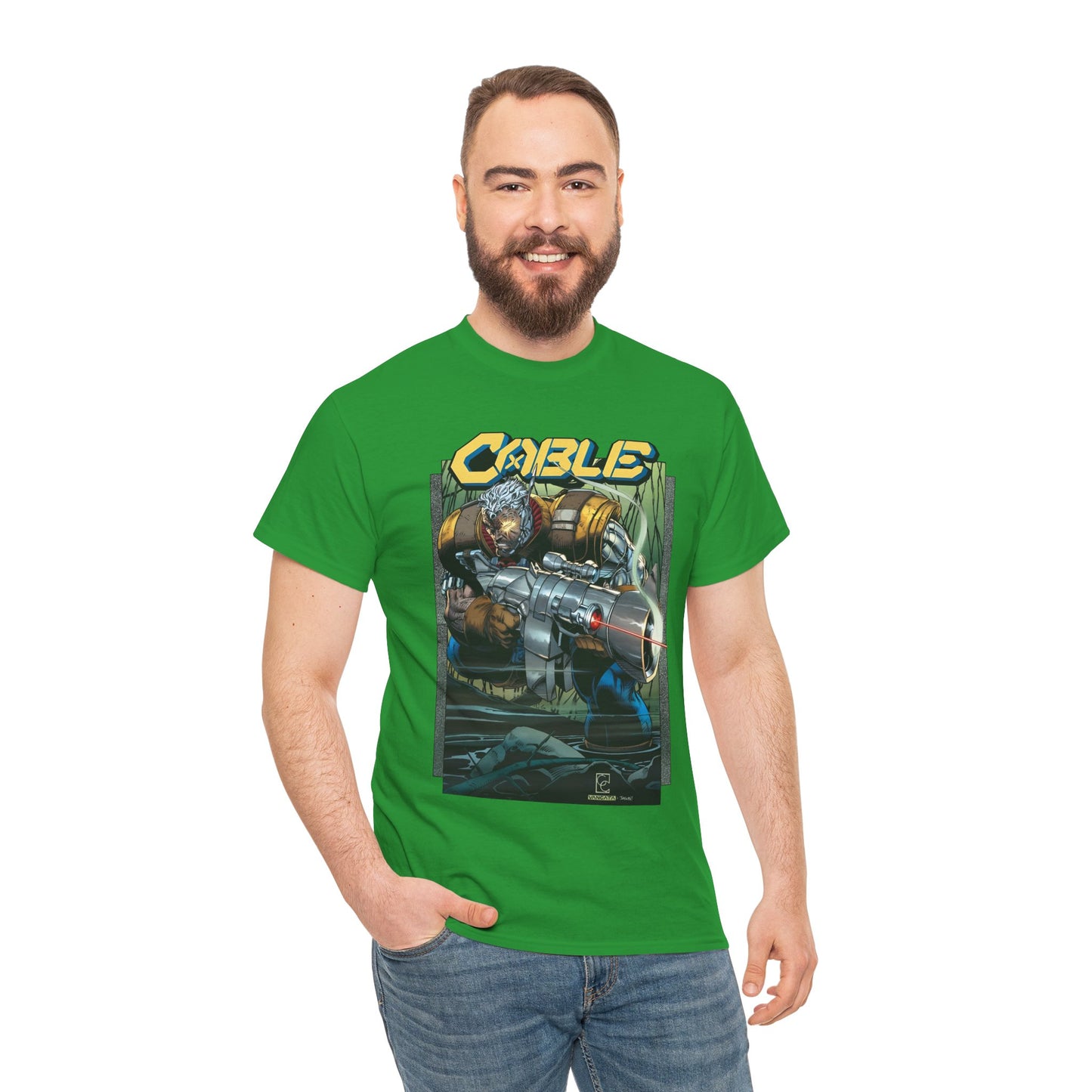 Cable T-Shirt - Greg Capullo Art - X-Force Leader, Mutant Fighter - Nathan Summers - Marvel Comics