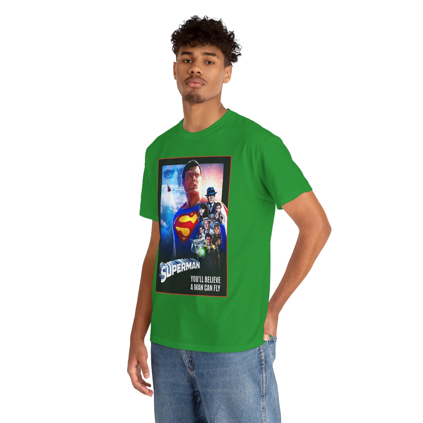 Superman The Movie T-Shirt - Christopher Reeve, Gene Hackman, Margot Kidder - Beloved 1970s Warner Brothers Movie - Krypton, Smallville, Metropolis - DC Comics