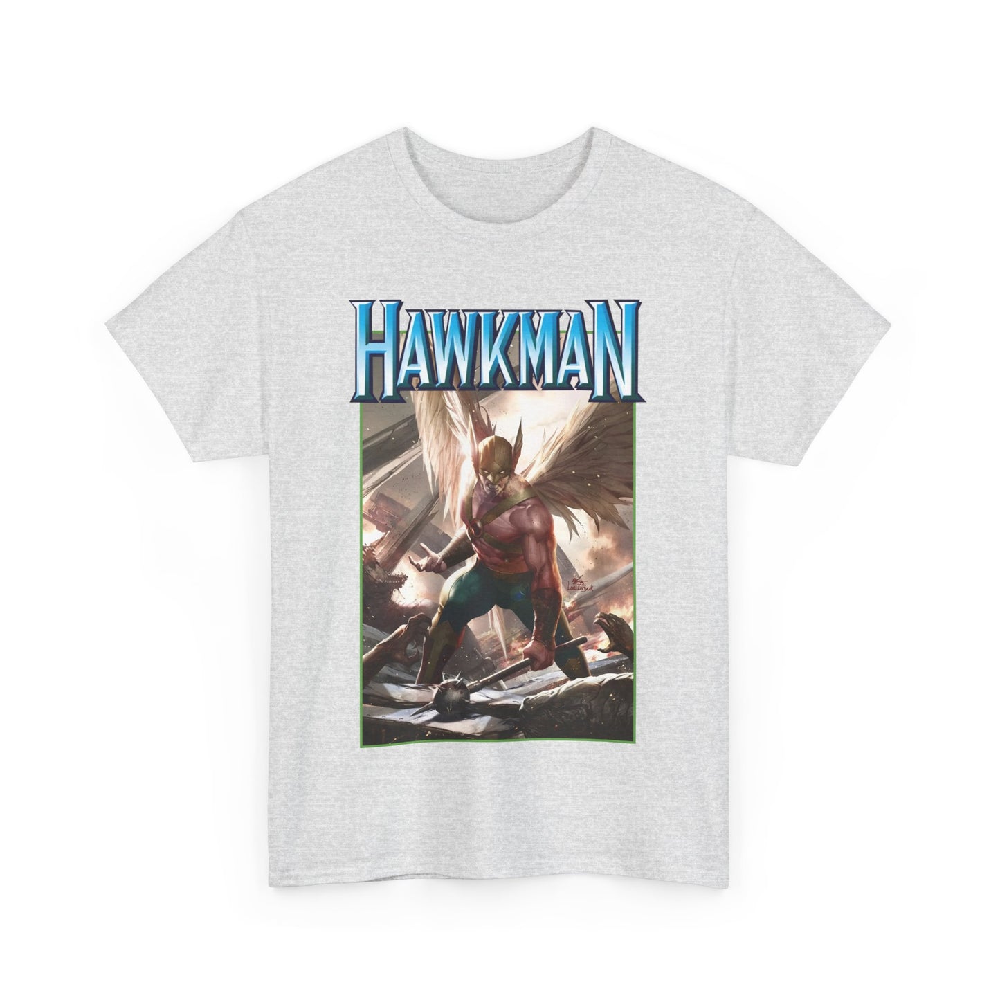 Hawkman T-Shirt - Lee Inhyuk Art - Carter Hall - JLA Member - Nth Metal - Thanagar - DC Comics