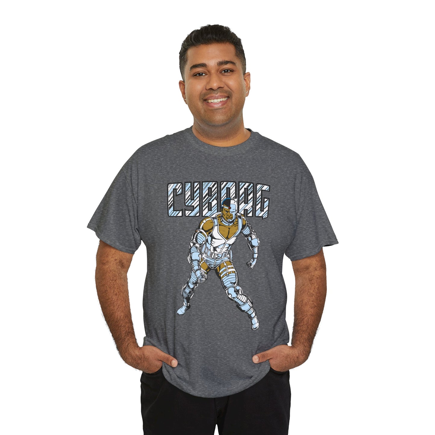 Cyborg T-Shirt - George Perez Art - New Teen Titans, Justice League - Victor Stone - DC Comics