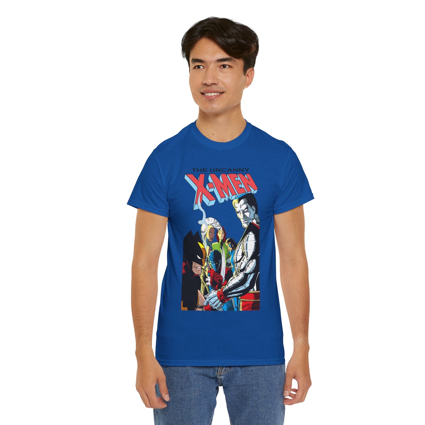 Uncanny X-Men T-Shirt - John Romita Jr Art - Storm, Wolverine, Rogue, Nightcrawler, Colossus, Shadowcat - Mutant Massacre - Marvel Comics