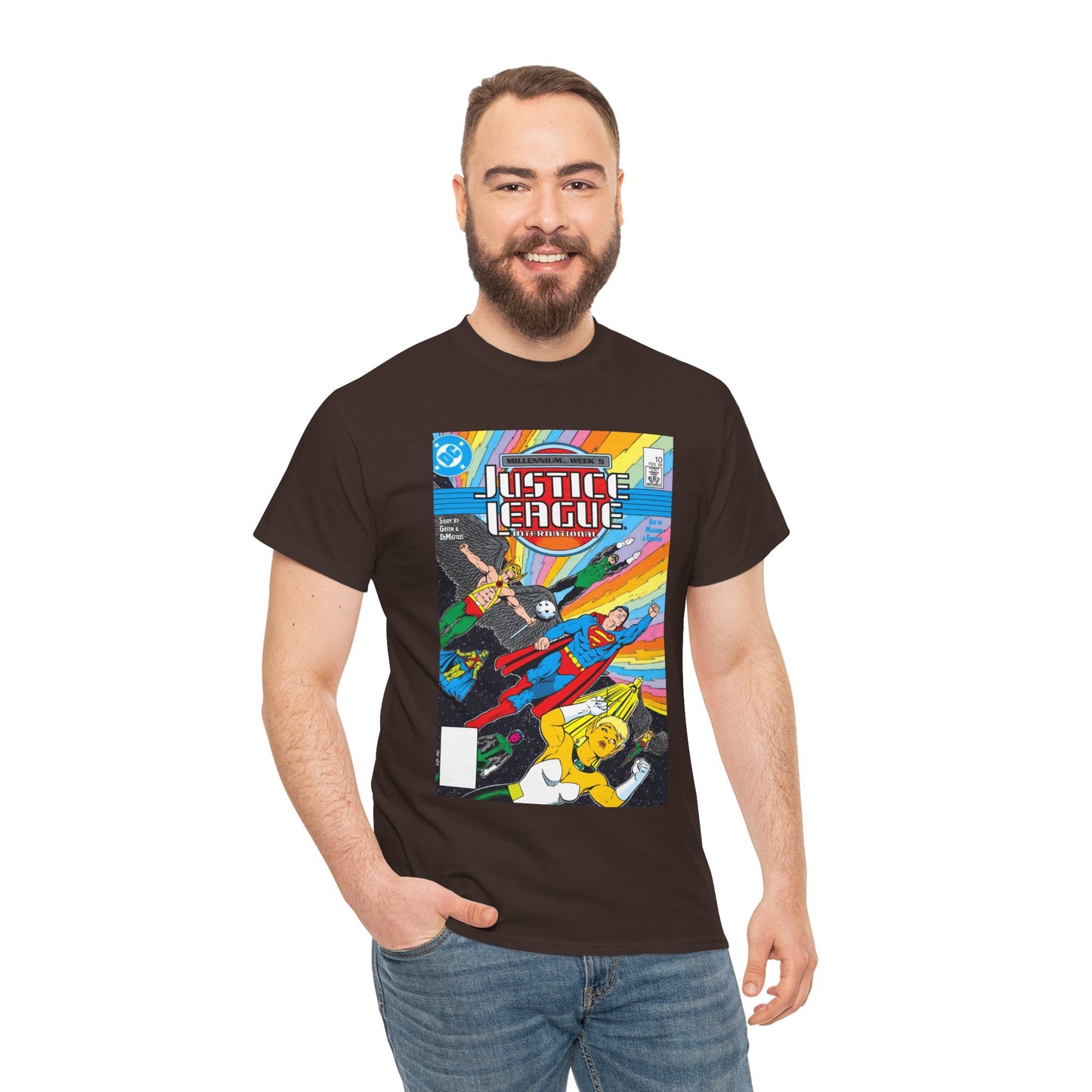 Justice League International T-Shirt - Kevin Maguire Art - DC Comics