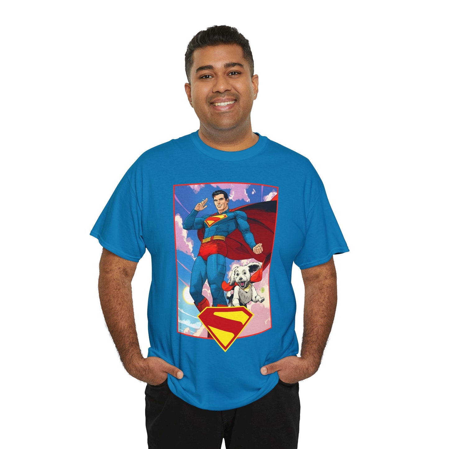 Superman & Krypto T-Shirt - DC Comics - New James Gunn Movie 2025 - Dan Mora Art - Man of Steel