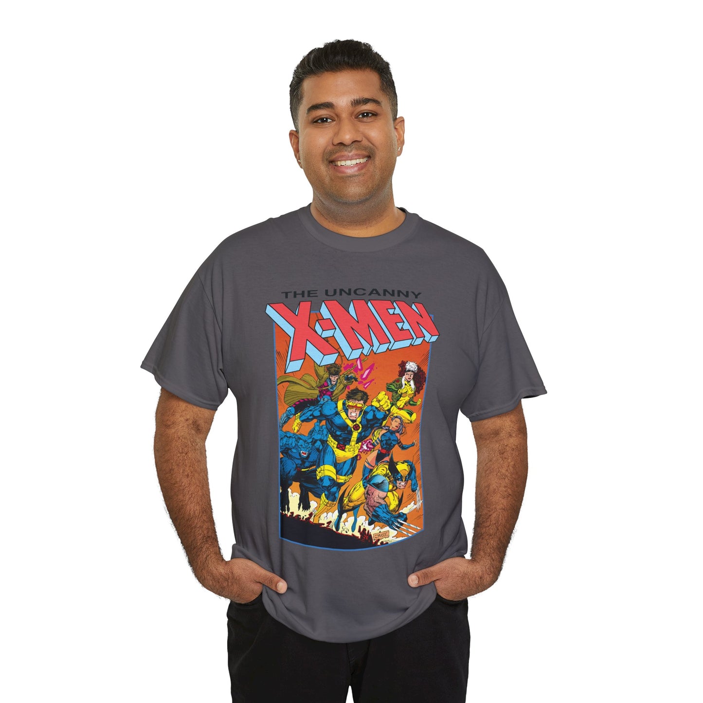Uncanny X-Men T-Shirt - Jim Lee Art - Cyclops, Wolverine, Gambit, Rogue, Psylocke, Beast - Marvel Comics Mutants