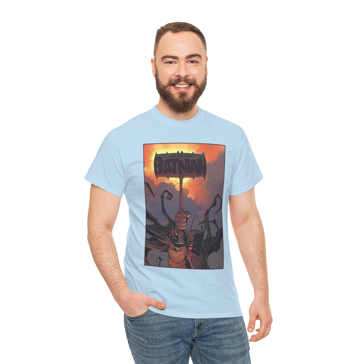 Absolute Batman T-Shirt - Giussepe Camuncoli Art - Raising the Hammer - Gotham Hero - DC Comics All-In