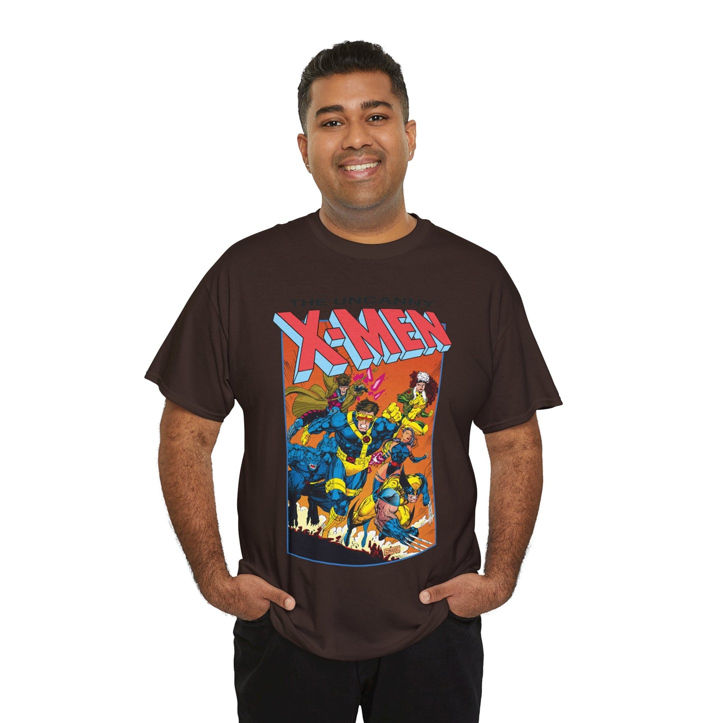 Uncanny X-Men T-Shirt - Jim Lee Art - Cyclops, Wolverine, Gambit, Rogue, Psylocke, Beast - Marvel Comics Mutants