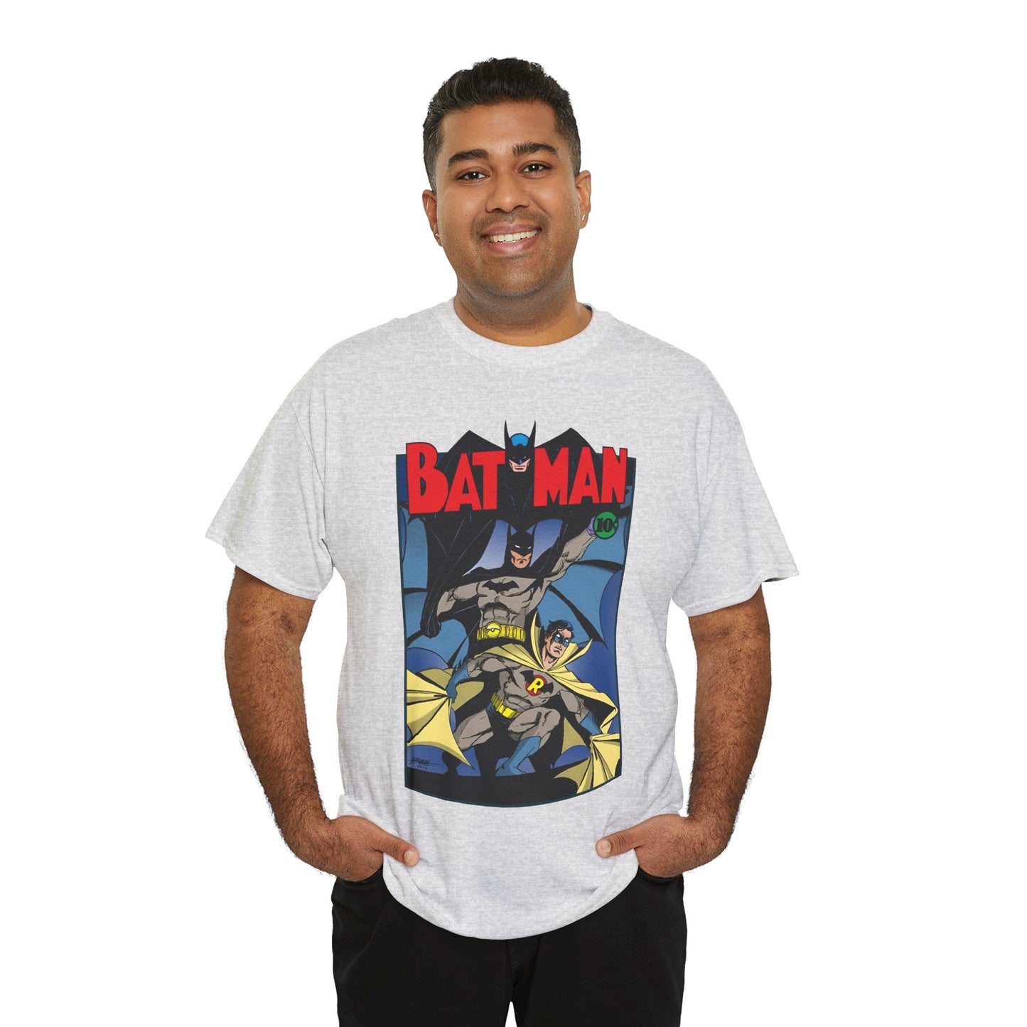 Batman & Robin T-Shirt - George Perez Art - Earth 2 - DC Comics - Golden Age JSA - Bruce Wayne & Dick Grayson
