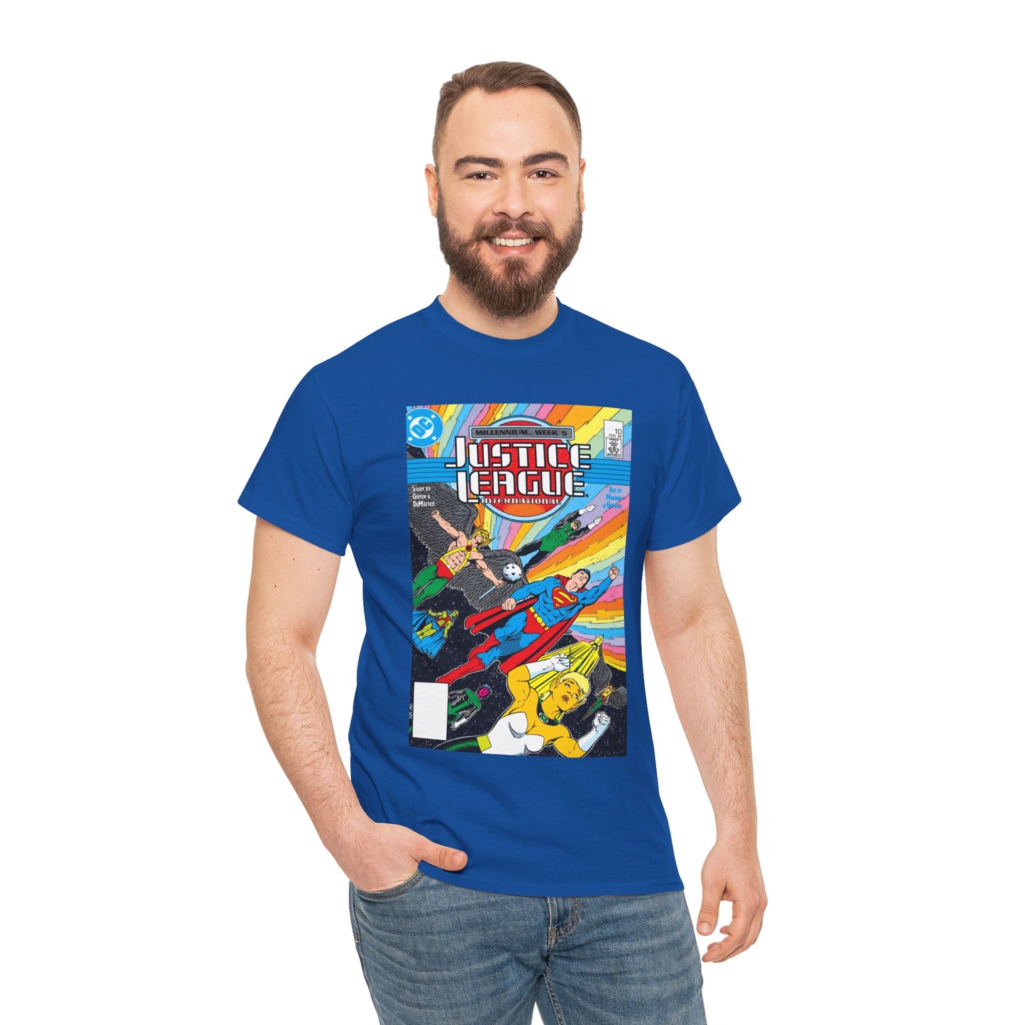 Justice League International T-Shirt - Kevin Maguire Art - DC Comics