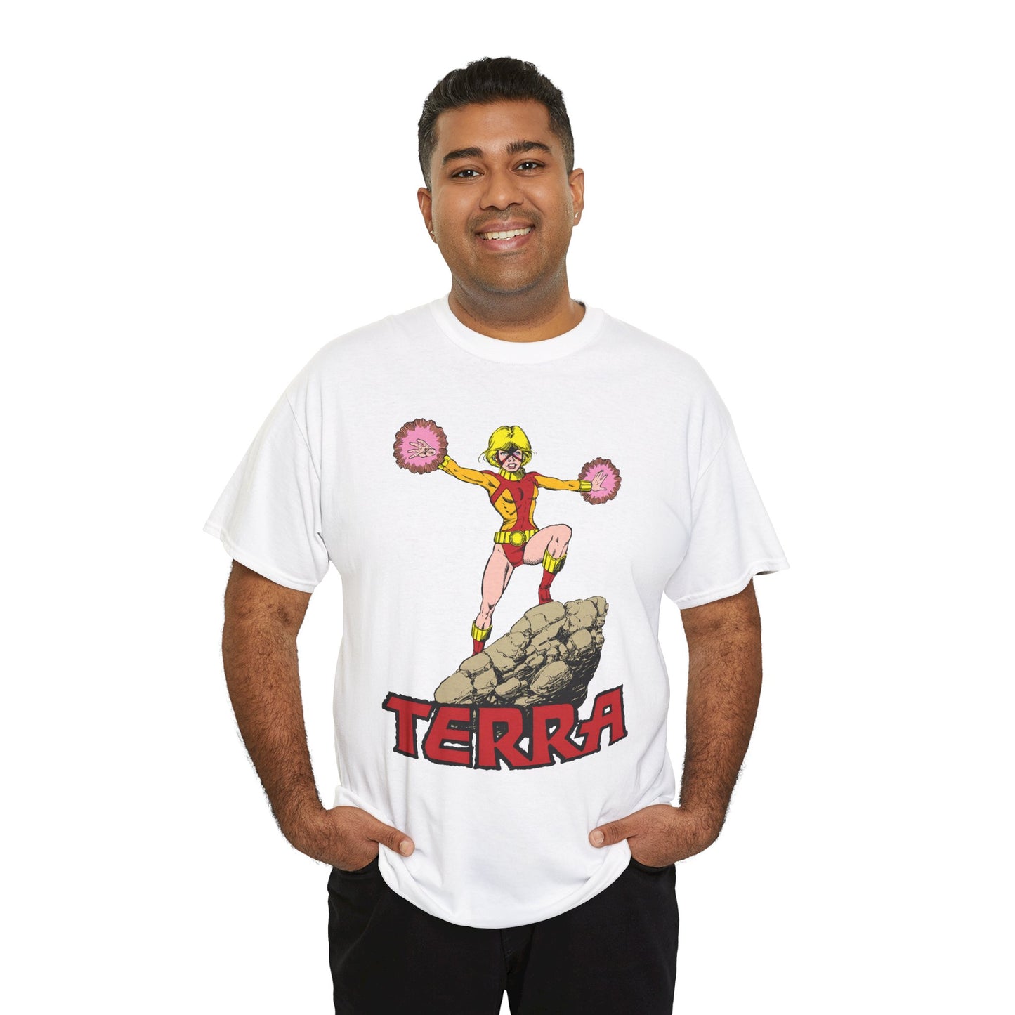 Terra T-Shirt - George Perez Art - - New Teen Titans & Traitor - Judas Contract - Tara Markov, Sister to Geo-Force - Deathstroke Ally - DC Comics