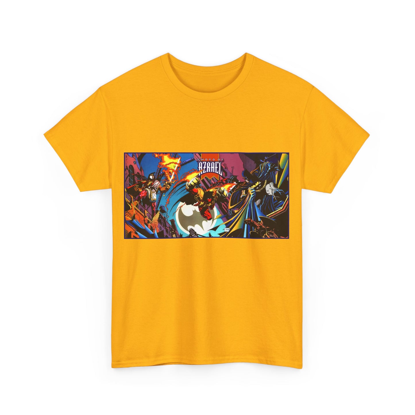 Batman Sword of Azrael T-Shirt - Joe Quesada Wraparound Cover - Jean-Paul Valley - Order of St. Dumas - Knightfall Prelude - DC Comics