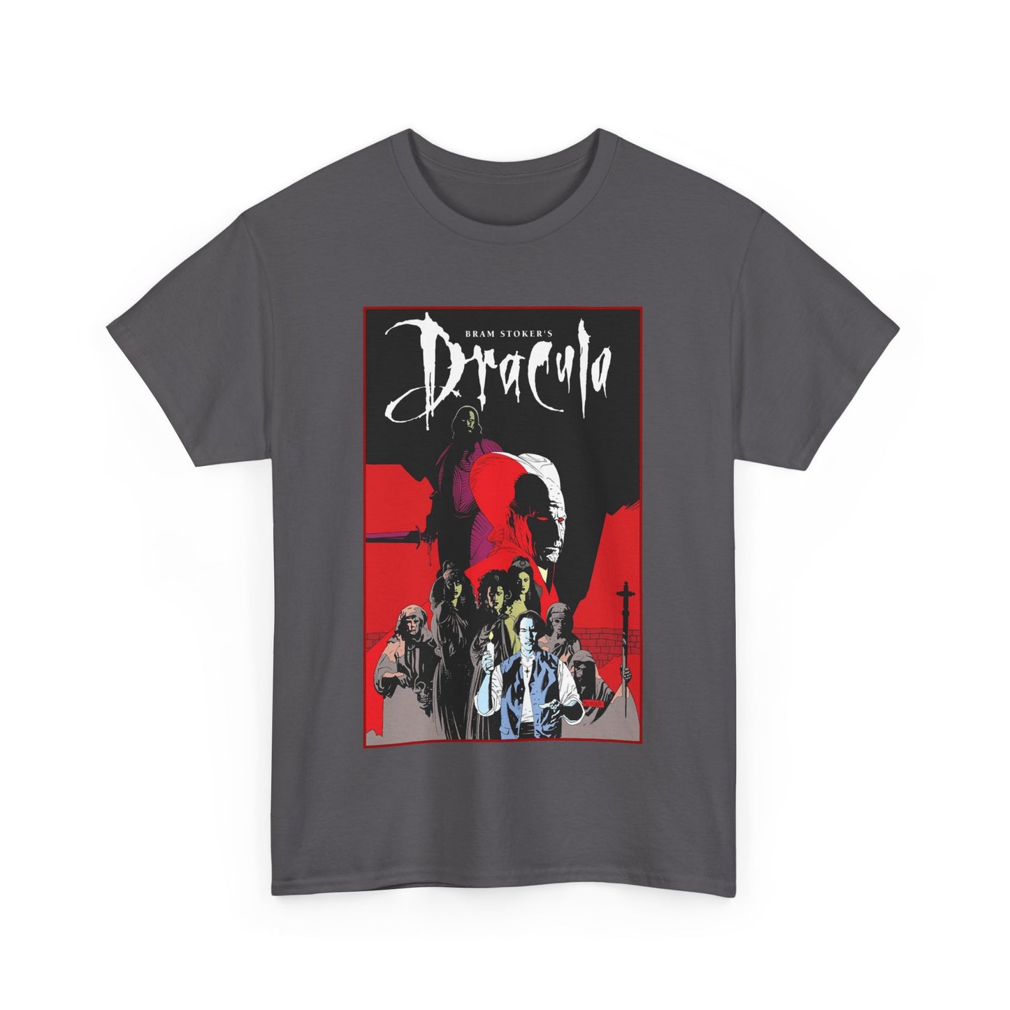 Bram Stoker's Dracula T-Shirt - Mike Mignola Art - Francis Ford Coppola Movie - Mina Murray, Jonathan Harker