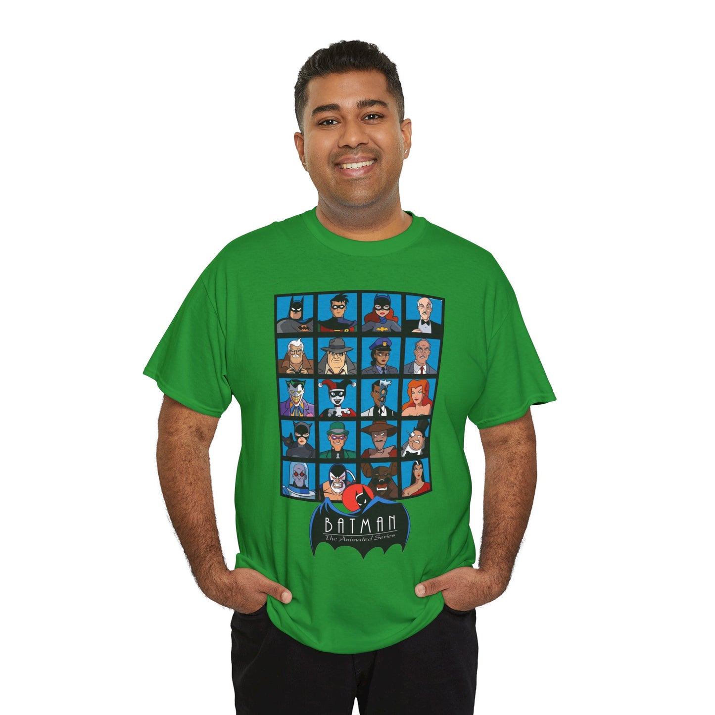 Batman T-Shirt - Animated Series - Harley Quinn, Batgirl, Joker, Bane, Robin, Two-Face, Catwoman, Riddler - Classic TV Cartoon Series