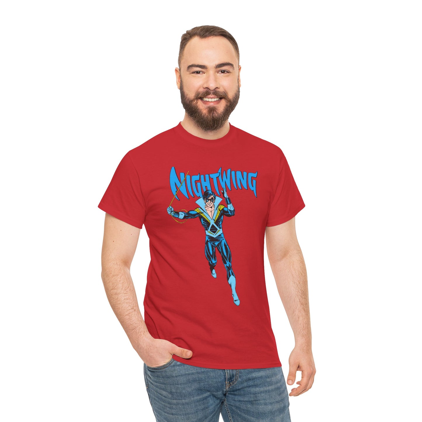 Nightwing T-Shirt - George Perez Art - New Teen Titans, Dick Grayson - DC Comics - Batman's Former Sidekick, Titans Leader