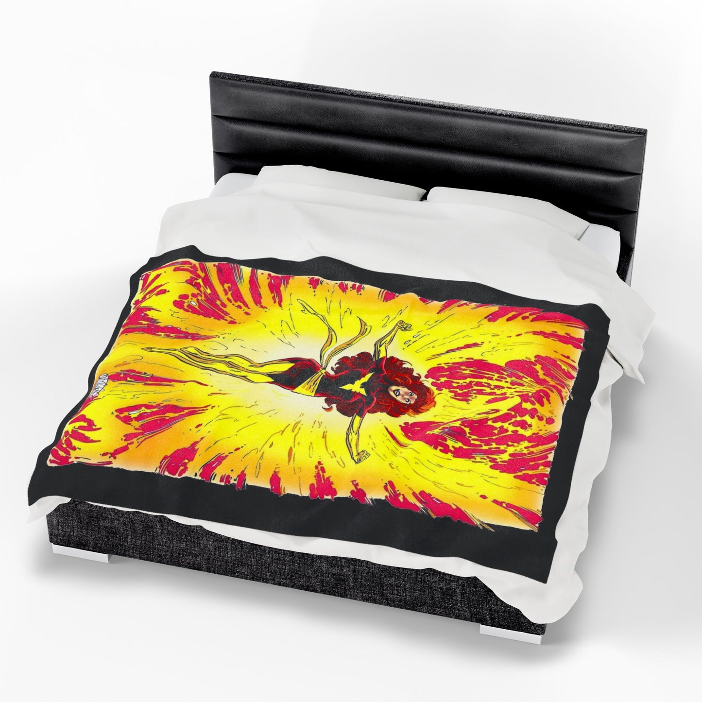 Dark Phoenix Velveteen Plush Blanket 60x80" - John Byrne Art - Uncanny X-Men Saga, Jean Grey - Marvel Comics