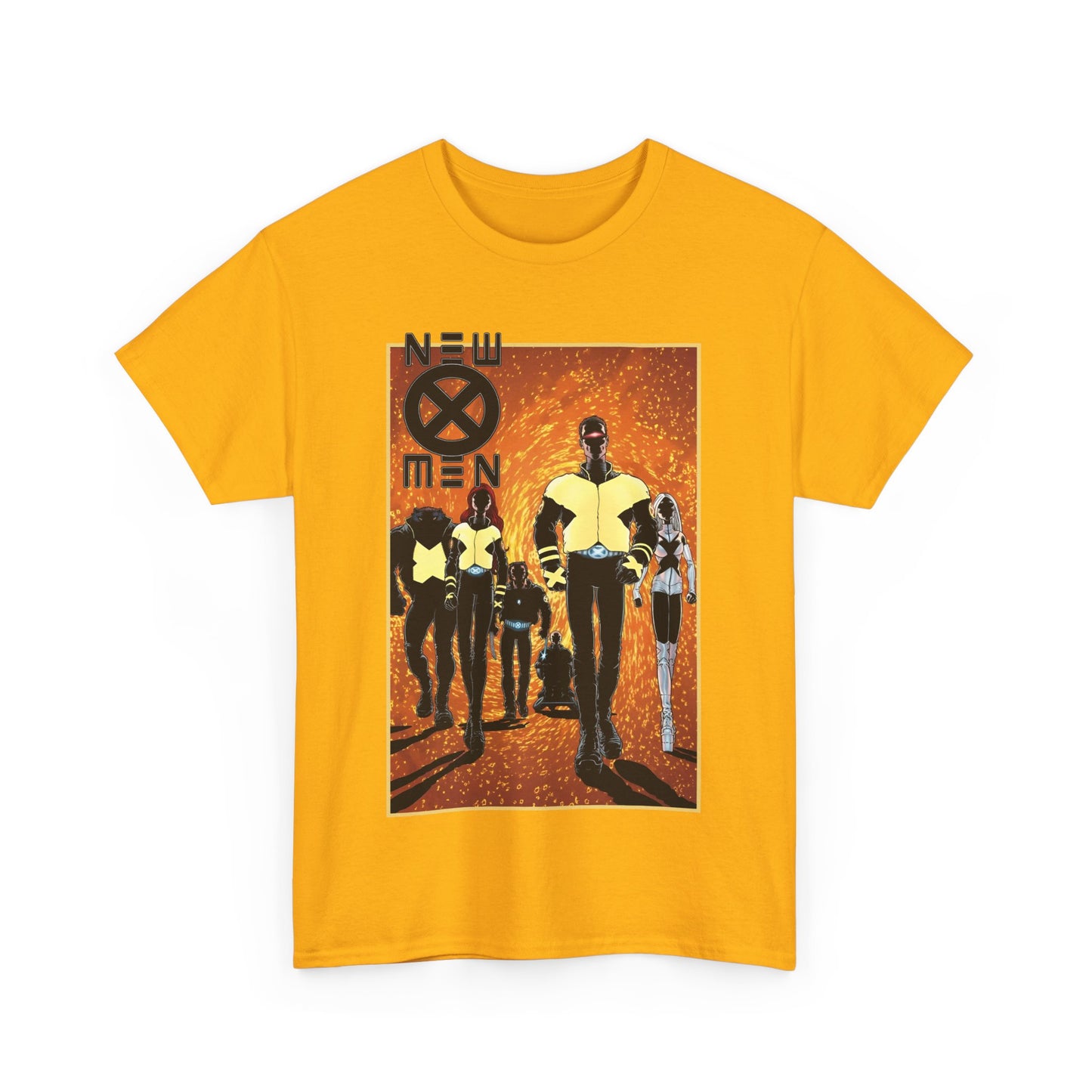 New X-Men T-Shirt - Frank Quitely Art - Wolverine, Cyclops, Jean Grey, Beast, Professor X - Marvel Comics - Grant Morrison Run