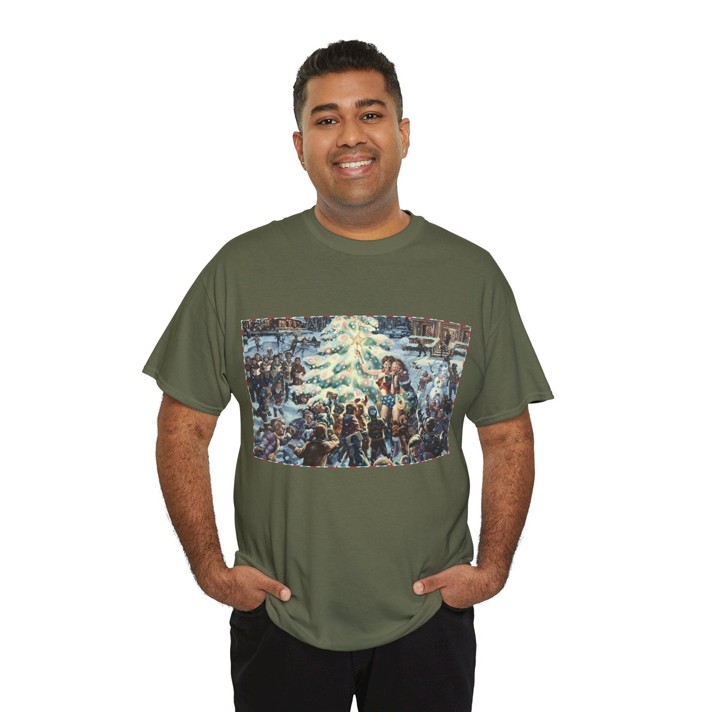 Wonder Woman Christmas T-Shirt - Steve Rude Art - DC Comics