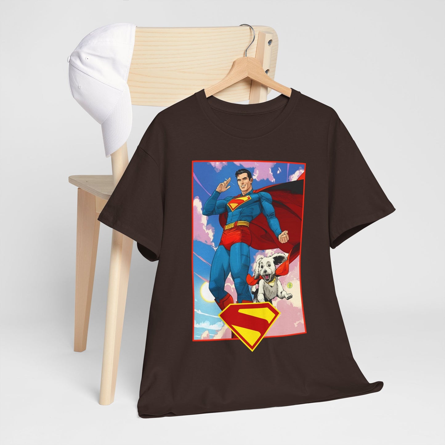 Superman & Krypto T-Shirt - DC Comics - New James Gunn Movie 2025 - Dan Mora Art - Man of Steel