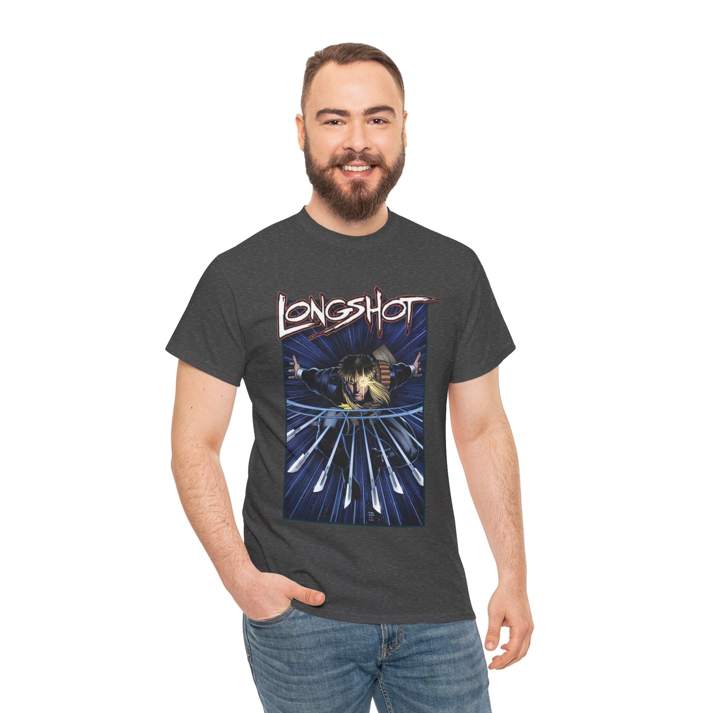 Longshot T-Shirt - Arthur Adams Art - Marvel Comics - Uncanny X-Men - Mojoverse Mutant - Popular 1980s Character