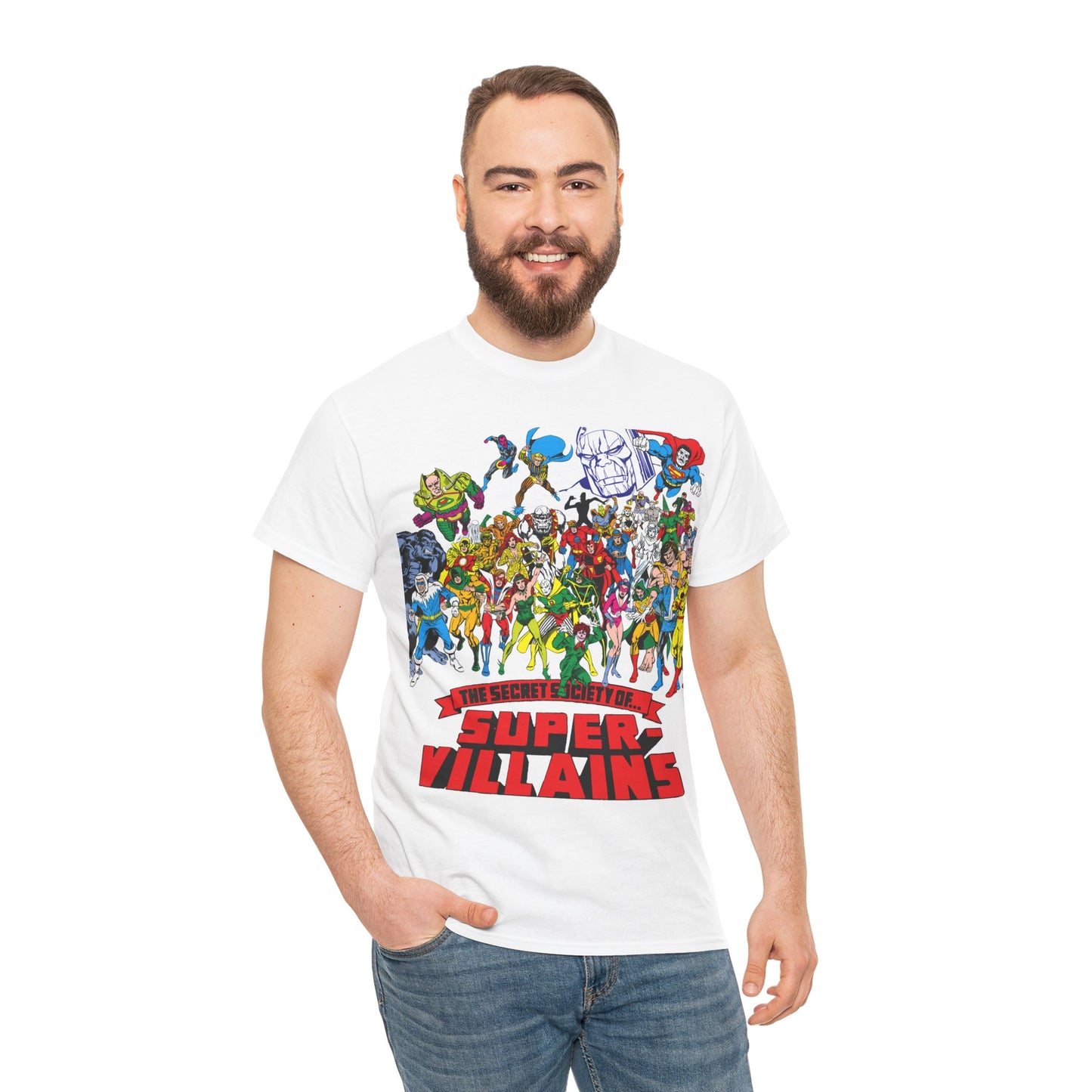 Secret Society of Super-Villains T-Shirt - DC Comics - SSOSV - Luthor, Grodd, Darkseid, Sinestro, Poison Ivy, Mirror Master
