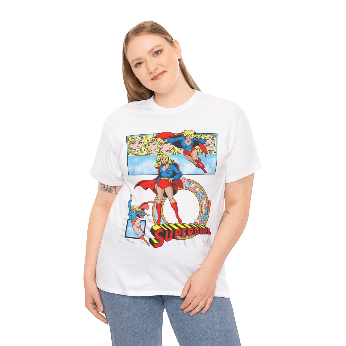 Supergirl T-Shirt - Krypton, Superman, Kara, Kandor - DC Comics - 1980s Art - Style Guide - Superman's Cousin