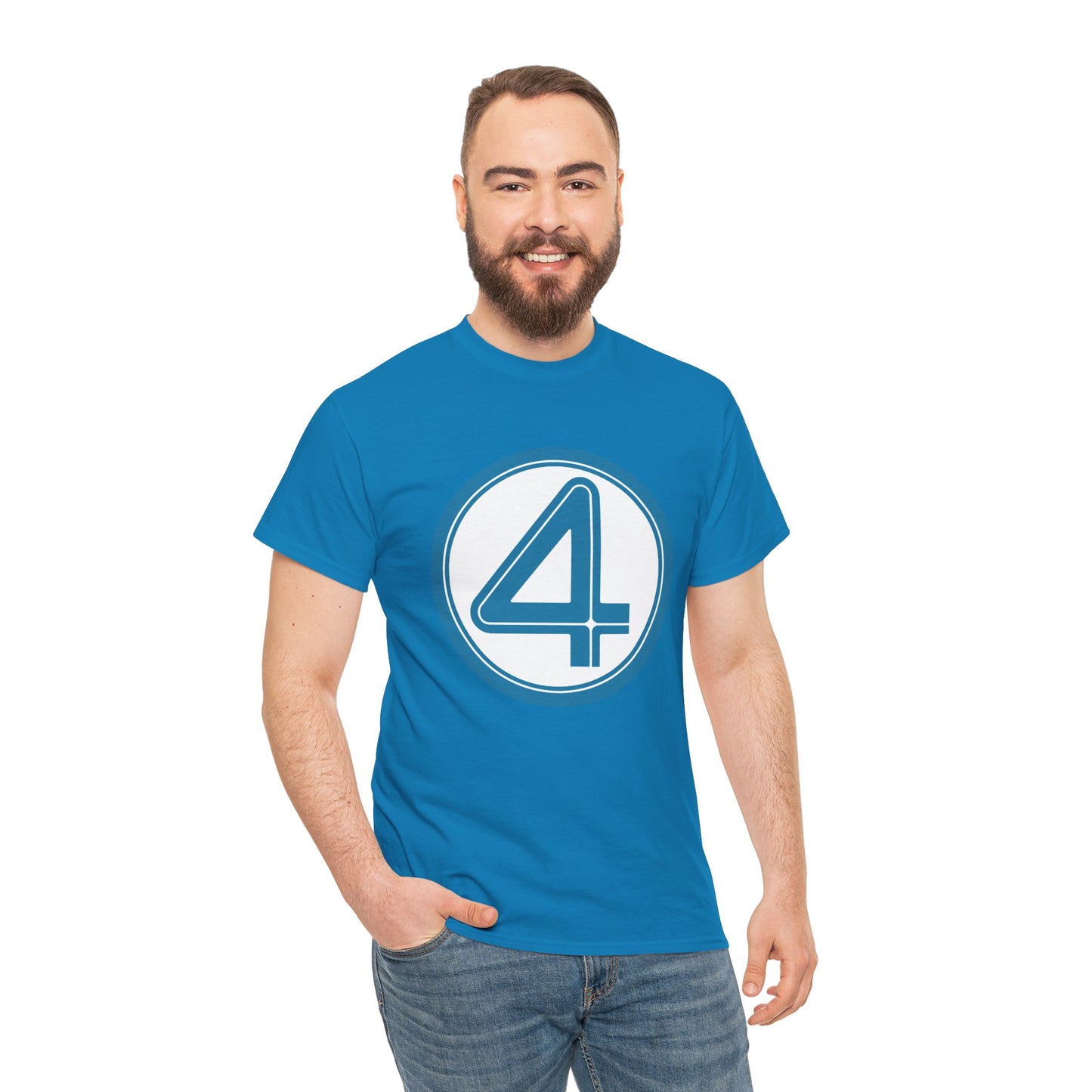 Fantastic Four Logo T-Shirt - New Marvel Movie 2025 - MCU - Pedro Pascal - 4 - Marvel Comics - Reed Richards