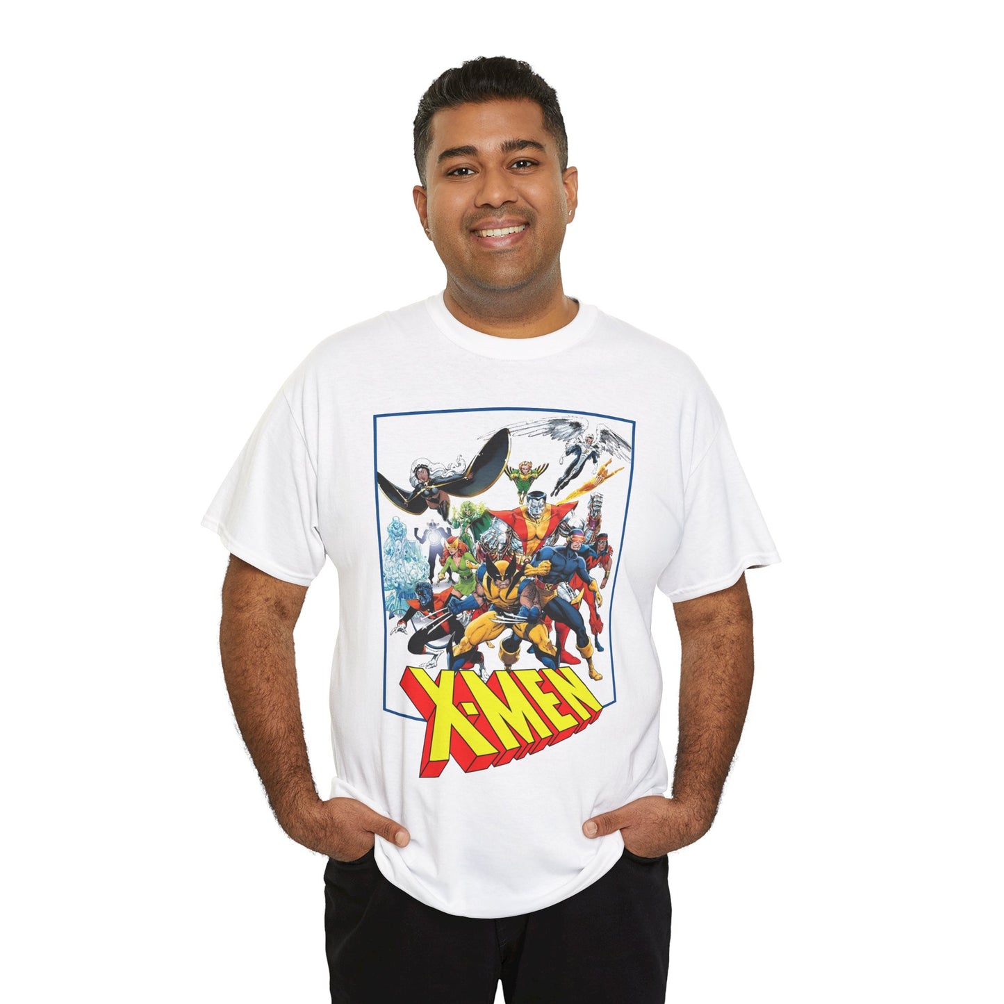 X-Men T-Shirt - Classic Arthur Adams Art - Marvel Comics - Wolverine, Colossus, Storm, Cyclops, Nightcrawler, Iceman