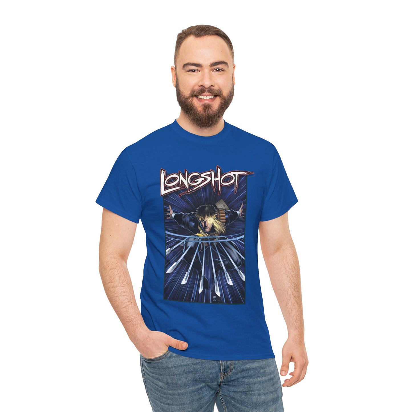 Longshot T-Shirt - Arthur Adams Art - Marvel Comics - Uncanny X-Men - Mojoverse Mutant - Popular 1980s Character