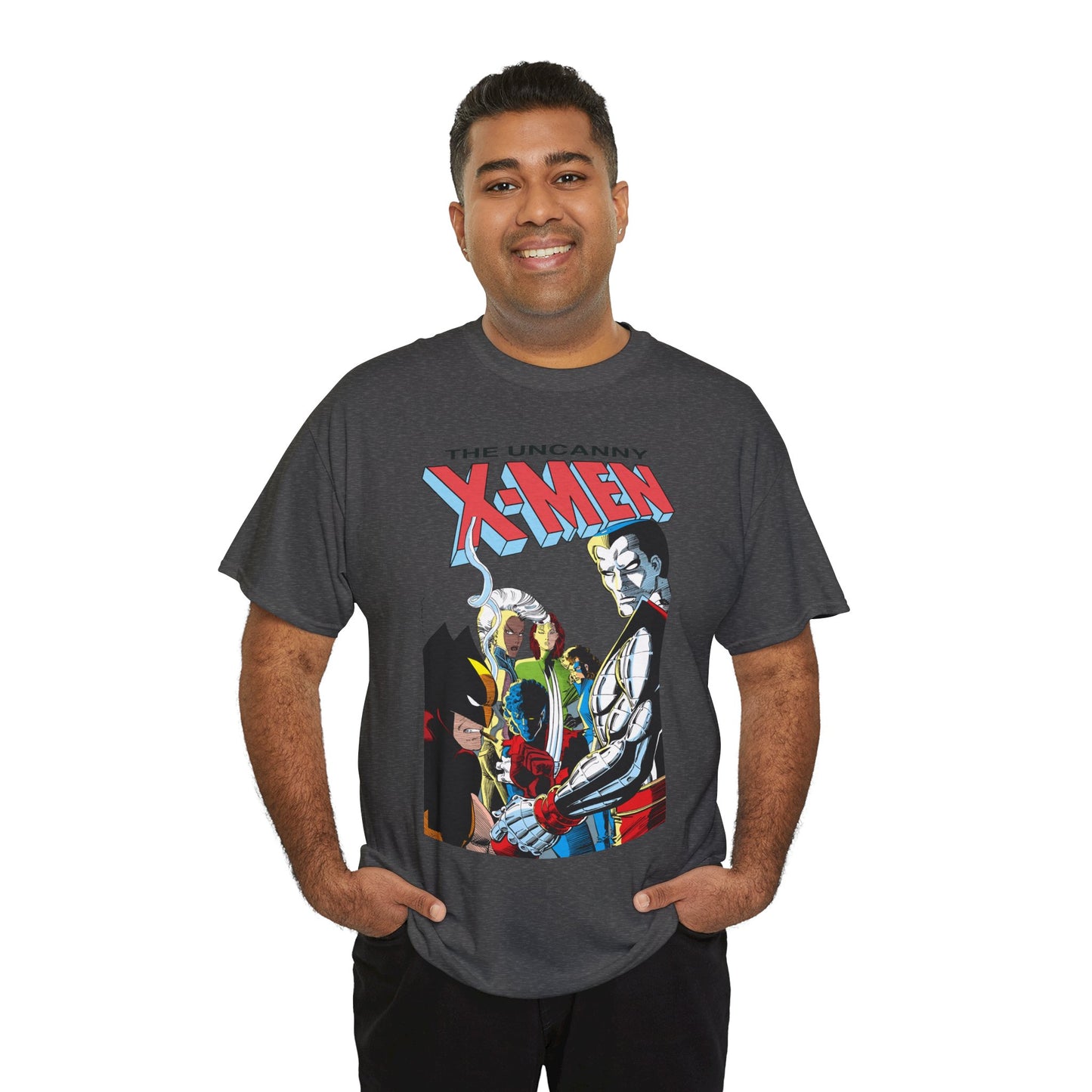 Uncanny X-Men T-Shirt - John Romita Jr Art - Storm, Wolverine, Rogue, Nightcrawler, Colossus, Shadowcat - Mutant Massacre - Marvel Comics