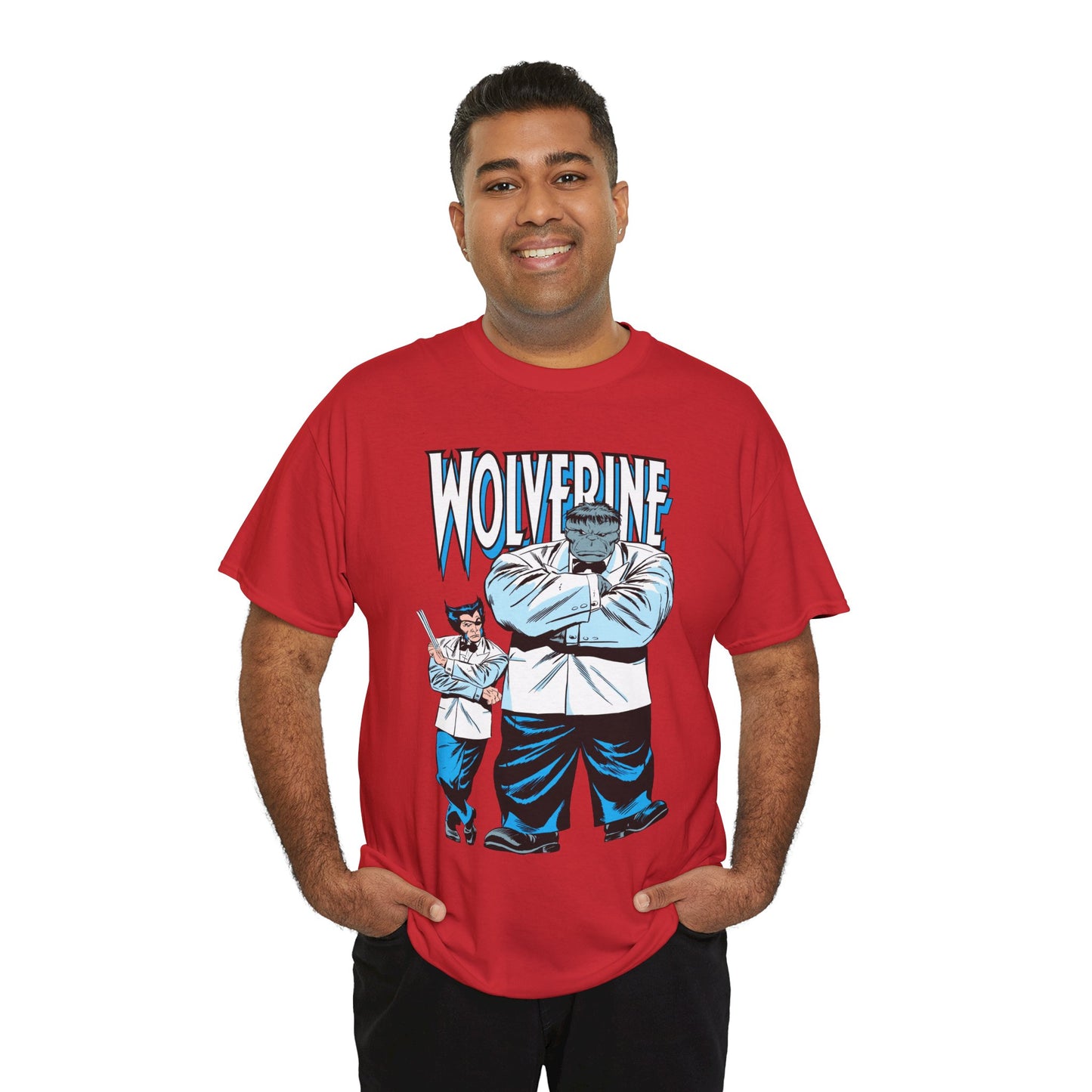Wolverine & Hulk T-Shirt - Patch & Joe Fix-It - John Buscema Art - Logan in Madripoor - X-Men Character in Solo Adventure - Marvel Comics