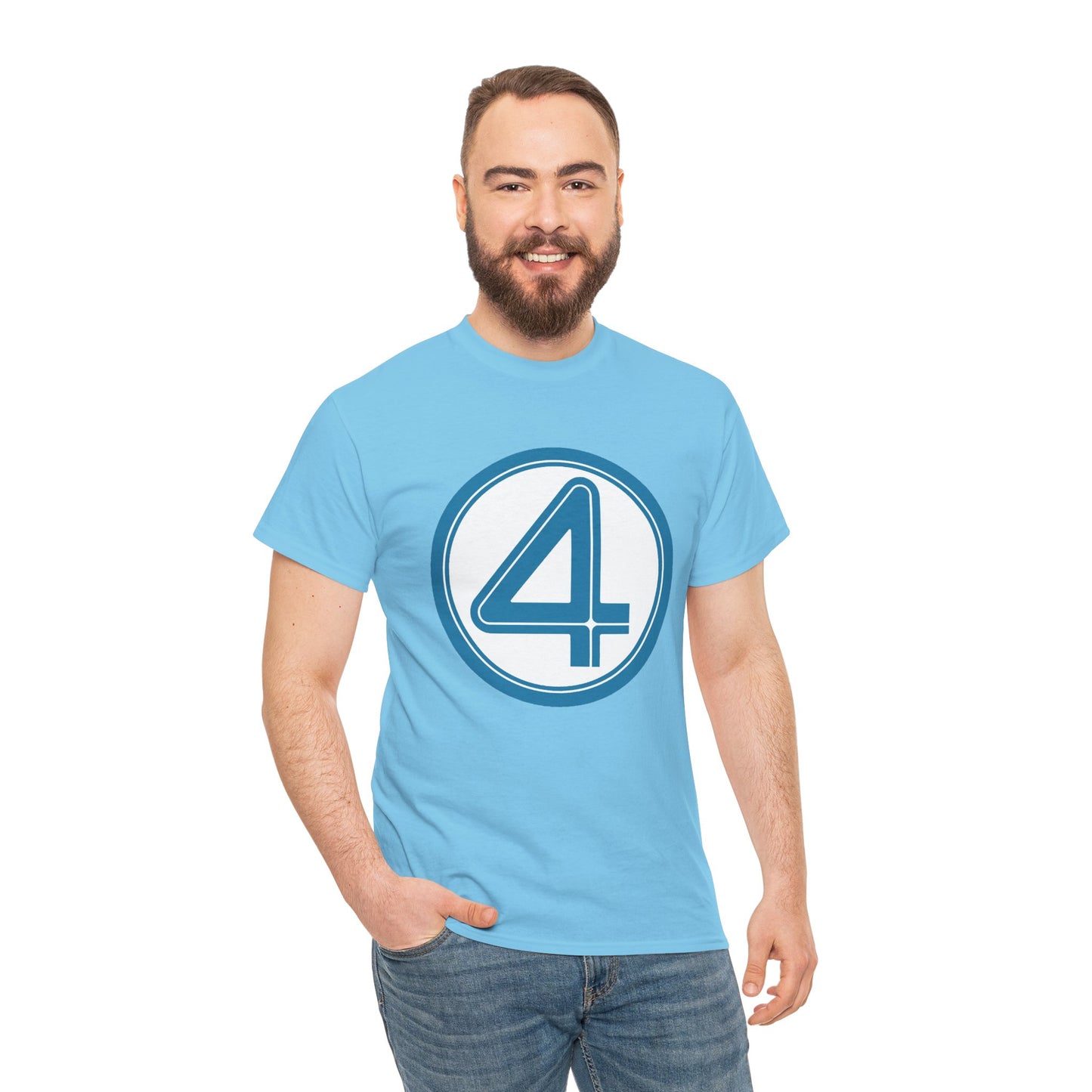 Fantastic Four Logo T-Shirt - New Marvel Movie 2025 - MCU - Pedro Pascal - 4 - Marvel Comics - Reed Richards