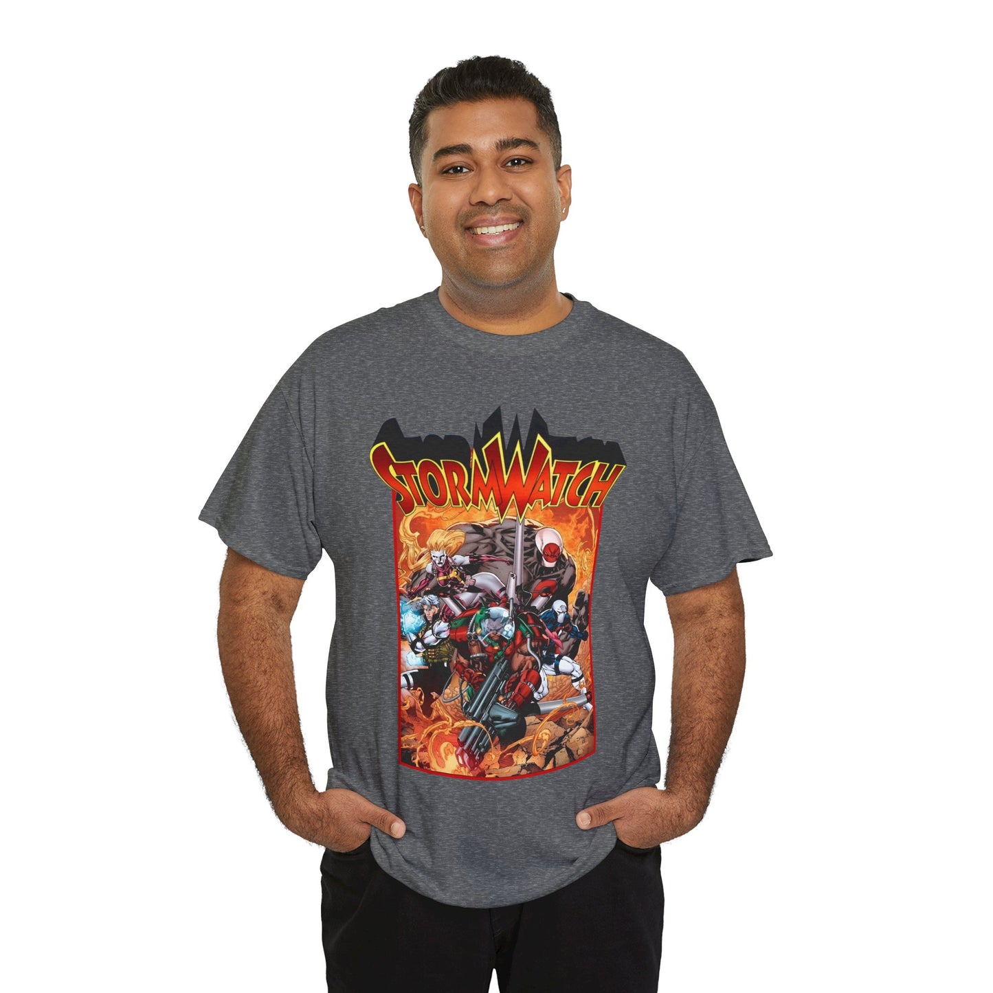 Stormwatch T-Shirt - Jim Lee Art - Battalion, Fuji, Hellstrike - Image/Wildstorm/DC Comics