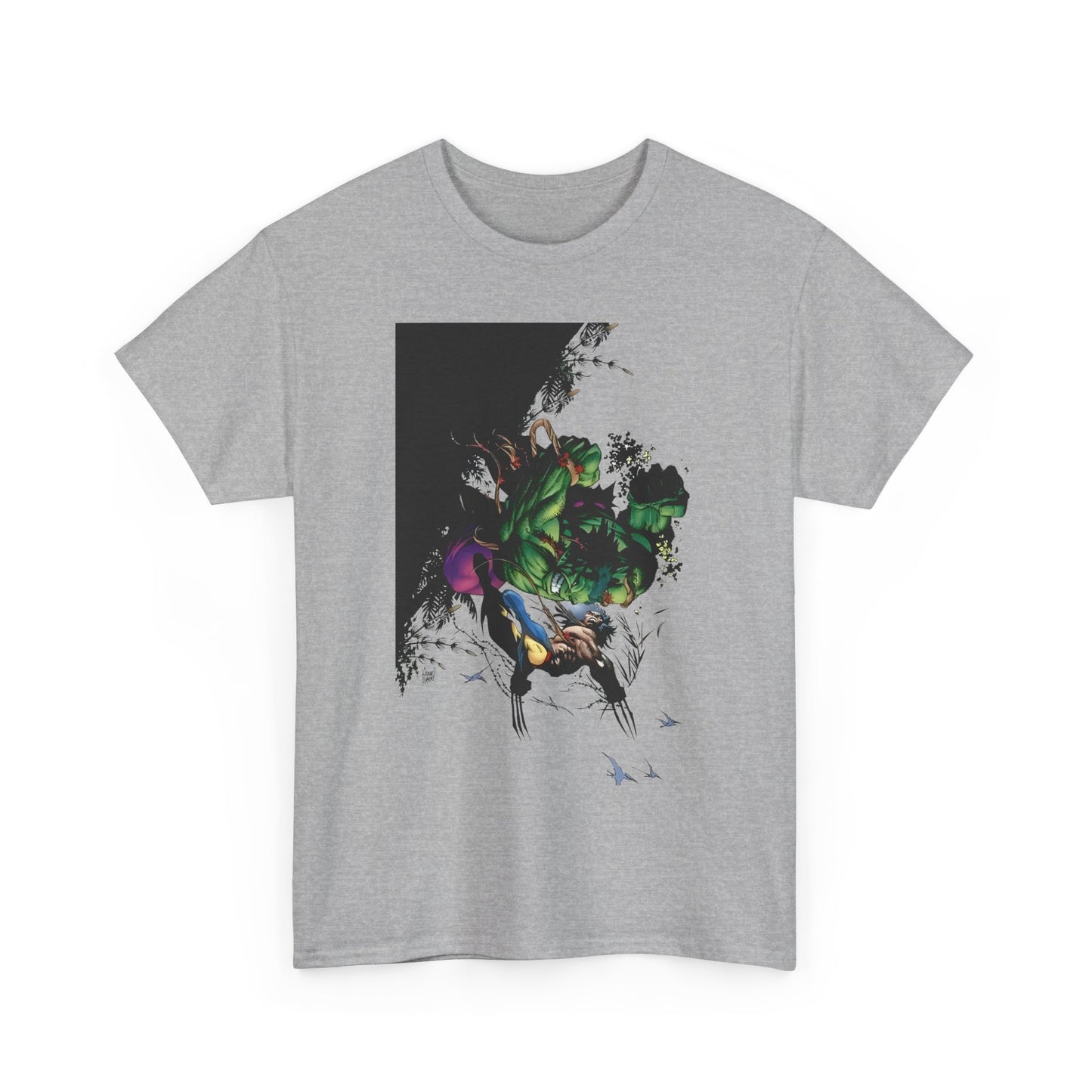 Wolverine Vs Hulk T-Shirt - Adam Kubert Art - Marvel Comics - Logan, X-Men, Bruce Banner - Great Fight Image