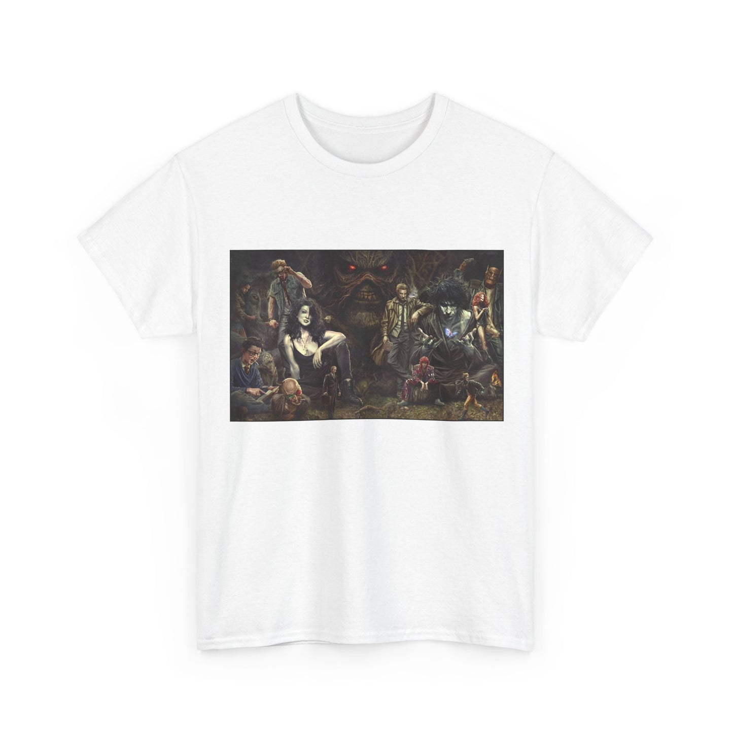 Vertigo Poster T-Shirt - Lee Bermejo Art - Swamp Thing, Sandman, Death, Spider Jerusalem, Shade - DC Comics