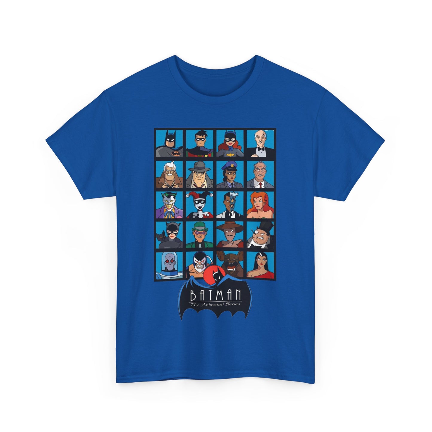 Batman T-Shirt - Animated Series - Harley Quinn, Batgirl, Joker, Bane, Robin, Two-Face, Catwoman, Riddler - Classic TV Cartoon Series