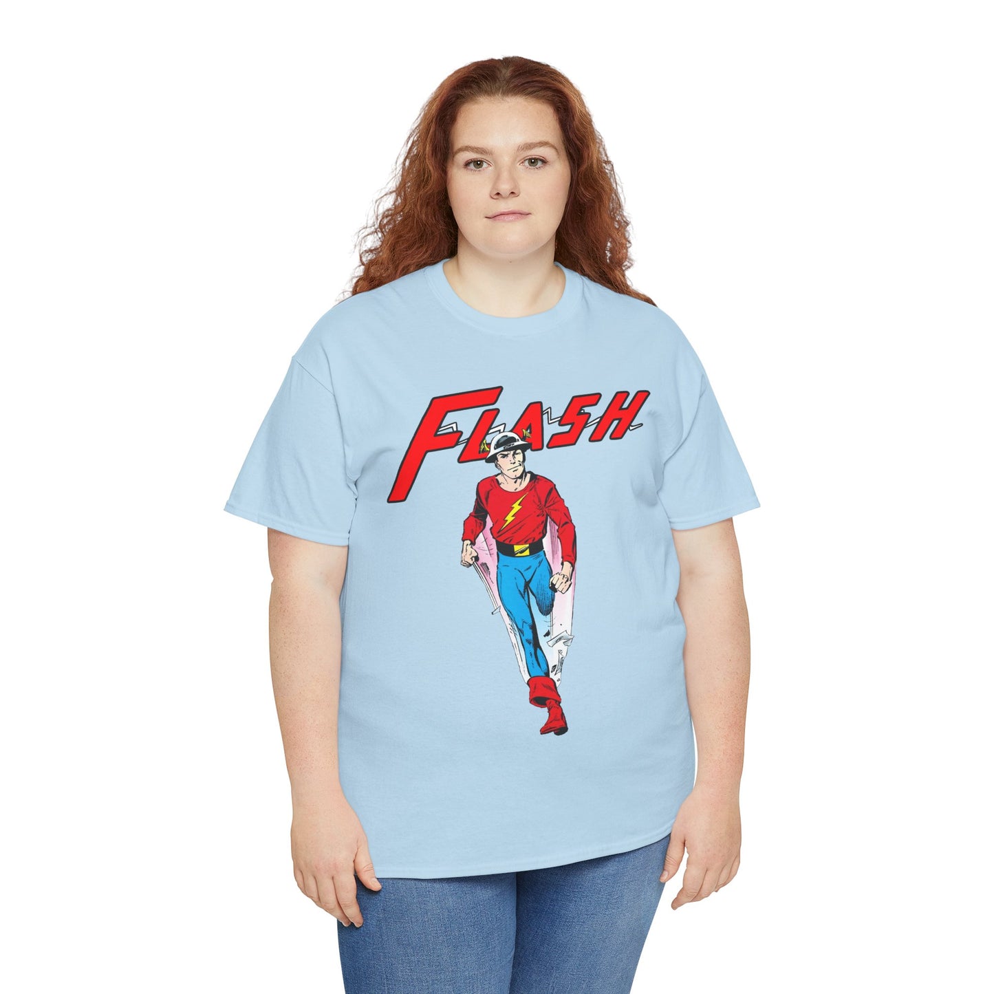 Golden Age Flash T-Shirt - John Byrne Art - Justice Society/JSA Member - Jay Garrick - Speedster