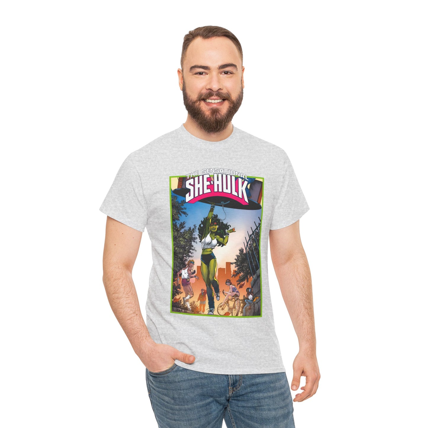 Sensational She-Hulk T-Shirt -John Byrne Poster Art - Jennifer Walters, Hulk's Cousin - Marvel Comics