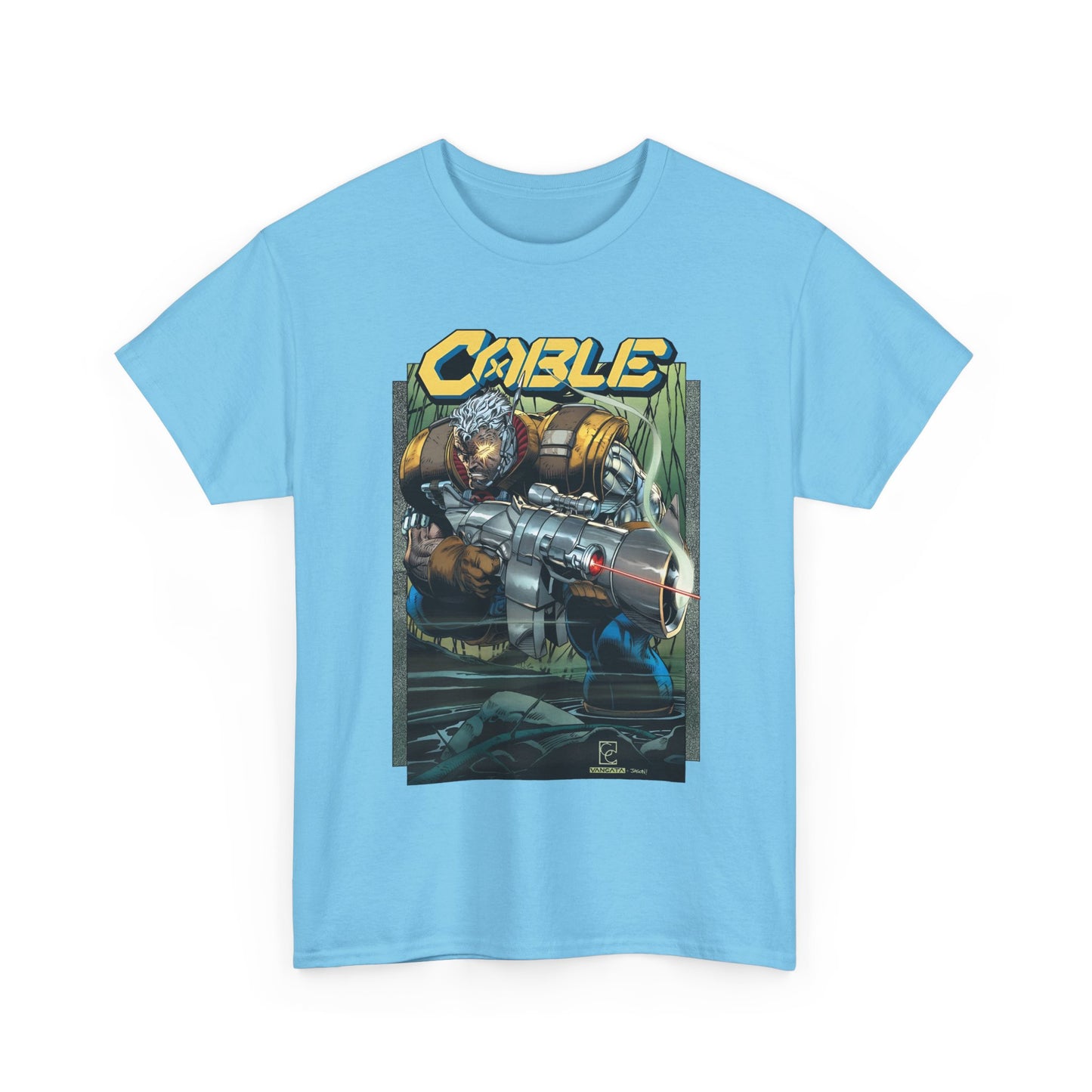 Cable T-Shirt - Greg Capullo Art - X-Force Leader, Mutant Fighter - Nathan Summers - Marvel Comics