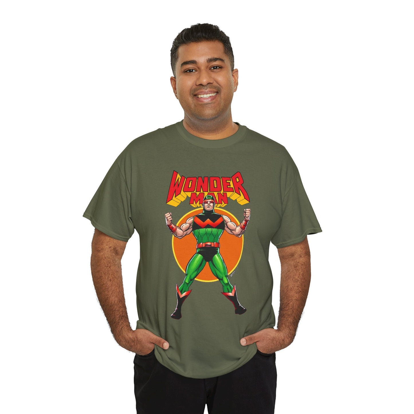 Wonder Man T-Shirt - Classic George Perez Art - Simon Williams, Avengers Member - Popular Marvel Comics Character