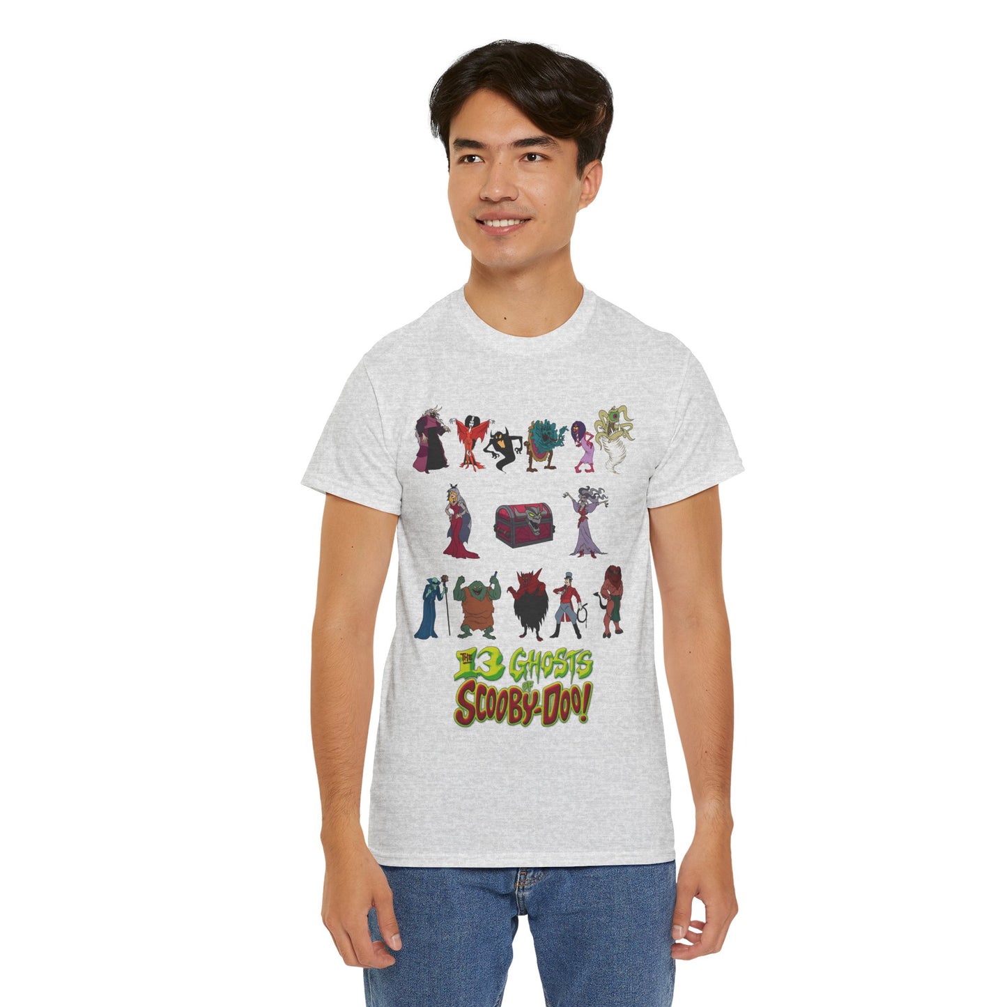 13 Ghosts of Scooby-Doo T-Shirt - Hanna-Barbera Saturday Morning Cartoon - Chest of Demons - Maldor, Queen Morbidia, Reflector Specter