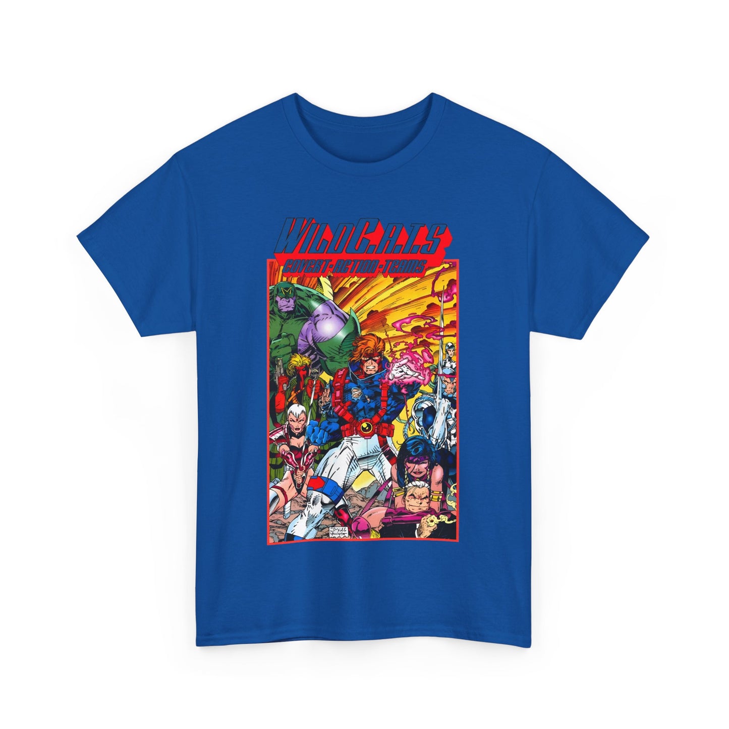 Wildcats T-Shirt - Jim Lee Art - WildC.A.T.s: Covert Action Teams - Spartan, Voice, Grifter, Zealot, Emp - Image/Wildstorm/DC Comics