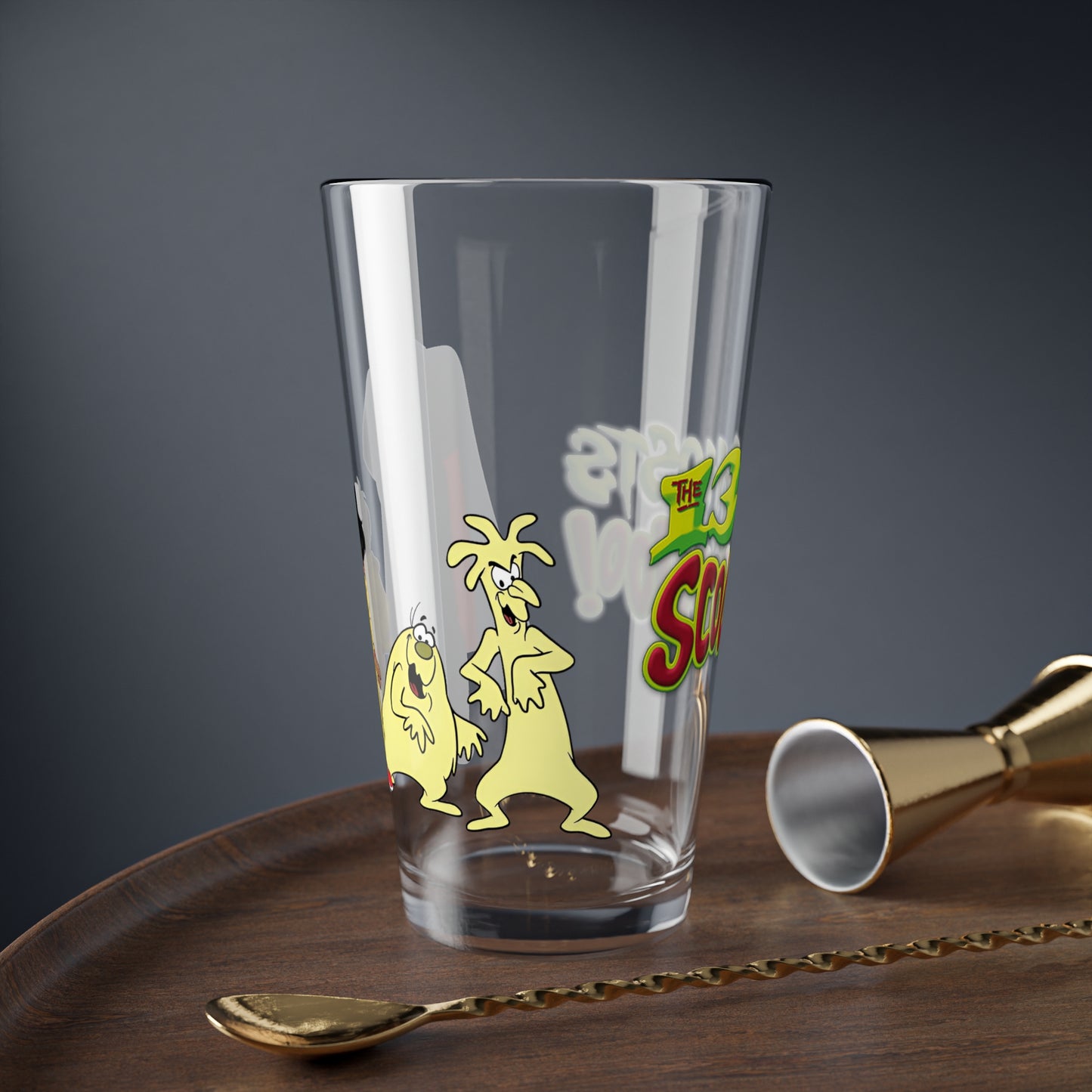 13 Ghosts of Scooby Doo Pint Glass, 16oz - Vincent Van Ghoul, Weerd, Bogel - 1980s Hanna-Barbera Saturday Morning Cartoon